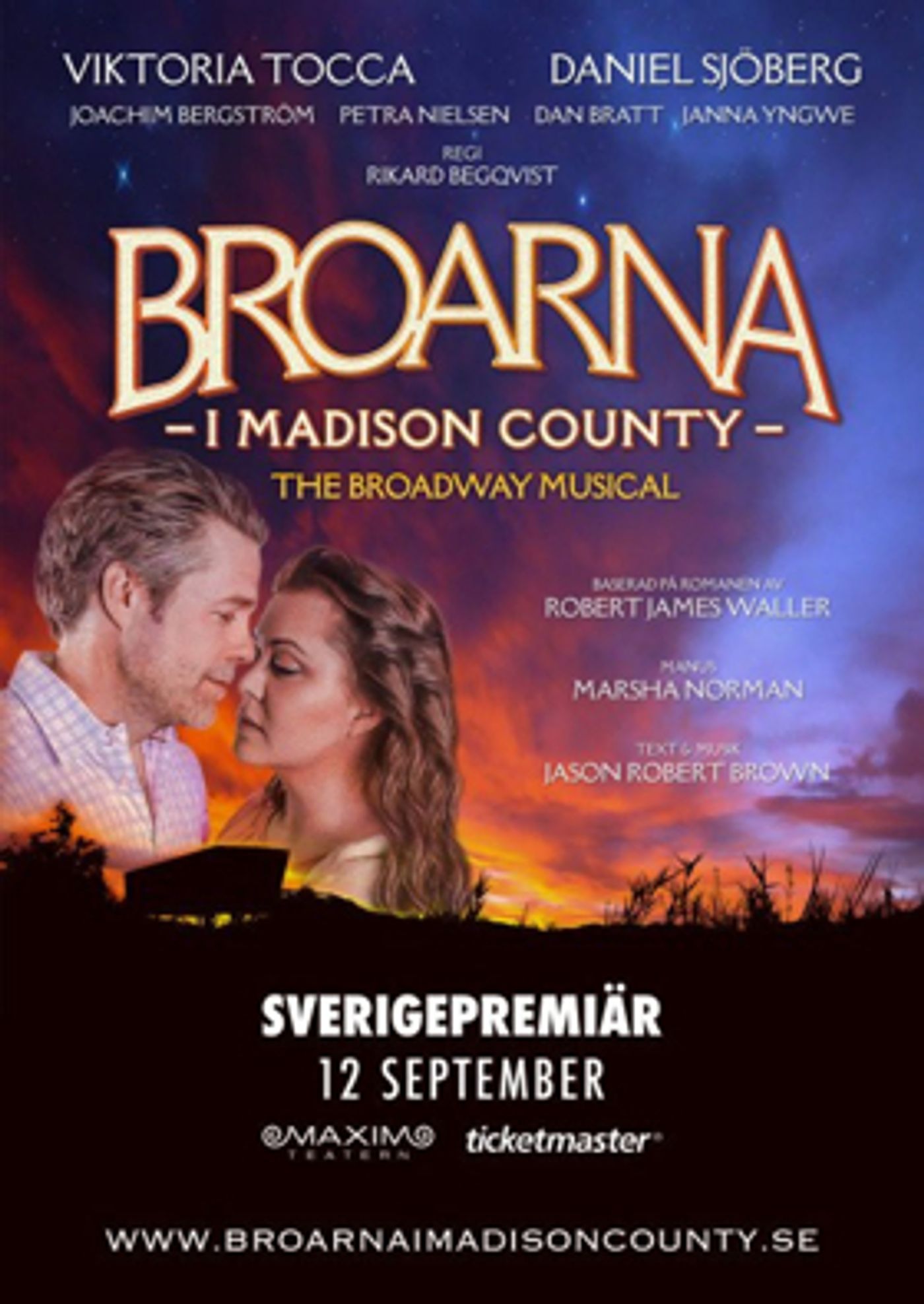 BROARNA I MADISON COUNTY Comes to Maxim Teatern September 12  Image