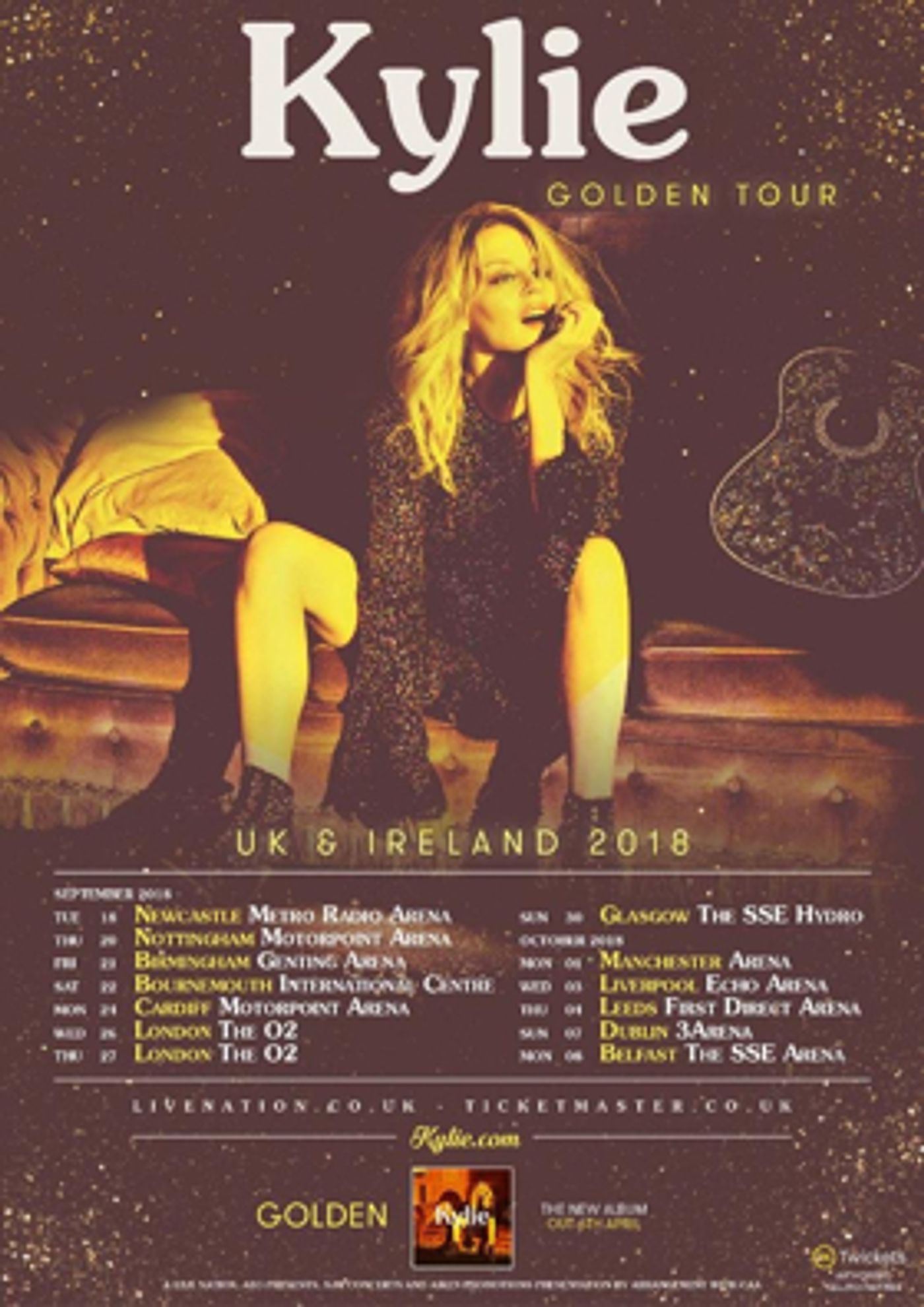 Kylie Minogue Announces UK and Ireland 2018 Tour Kylie Minogue Announces UK and Ireland 2018 Tour Image