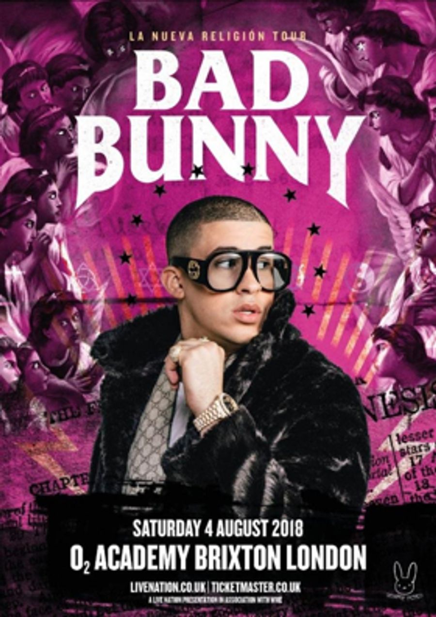 Latin Trap Superstar And Global Hitmaker Bad Bunny To Play O2 Academy Brixton London Image