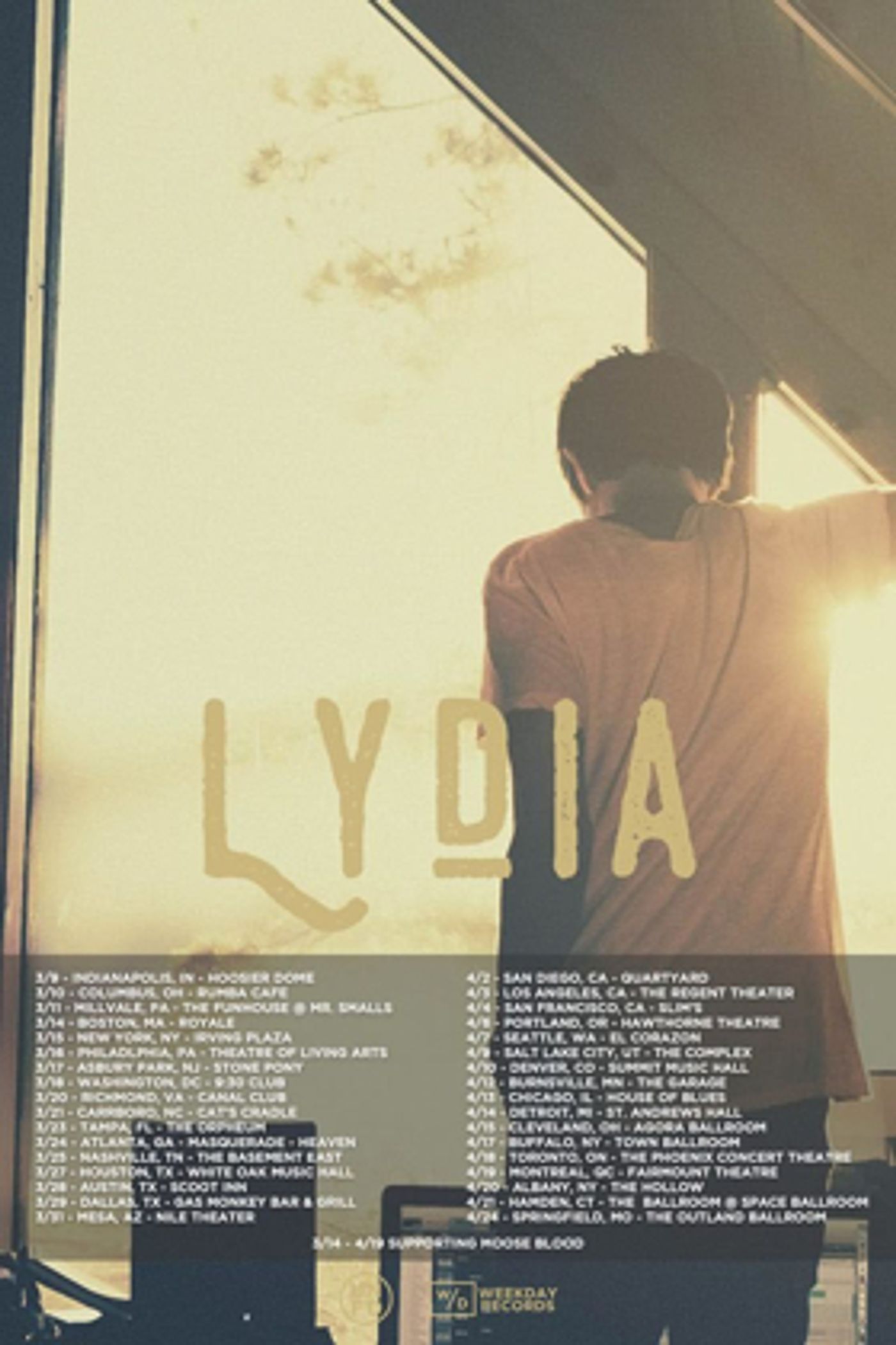 Arizona Indie-rockers LYDIA Touring with UK's MOOSE BLOOD This Spring Arizona Indie-rockers LYDIA Touring with UK's MOOSE BLOOD This Spring Image