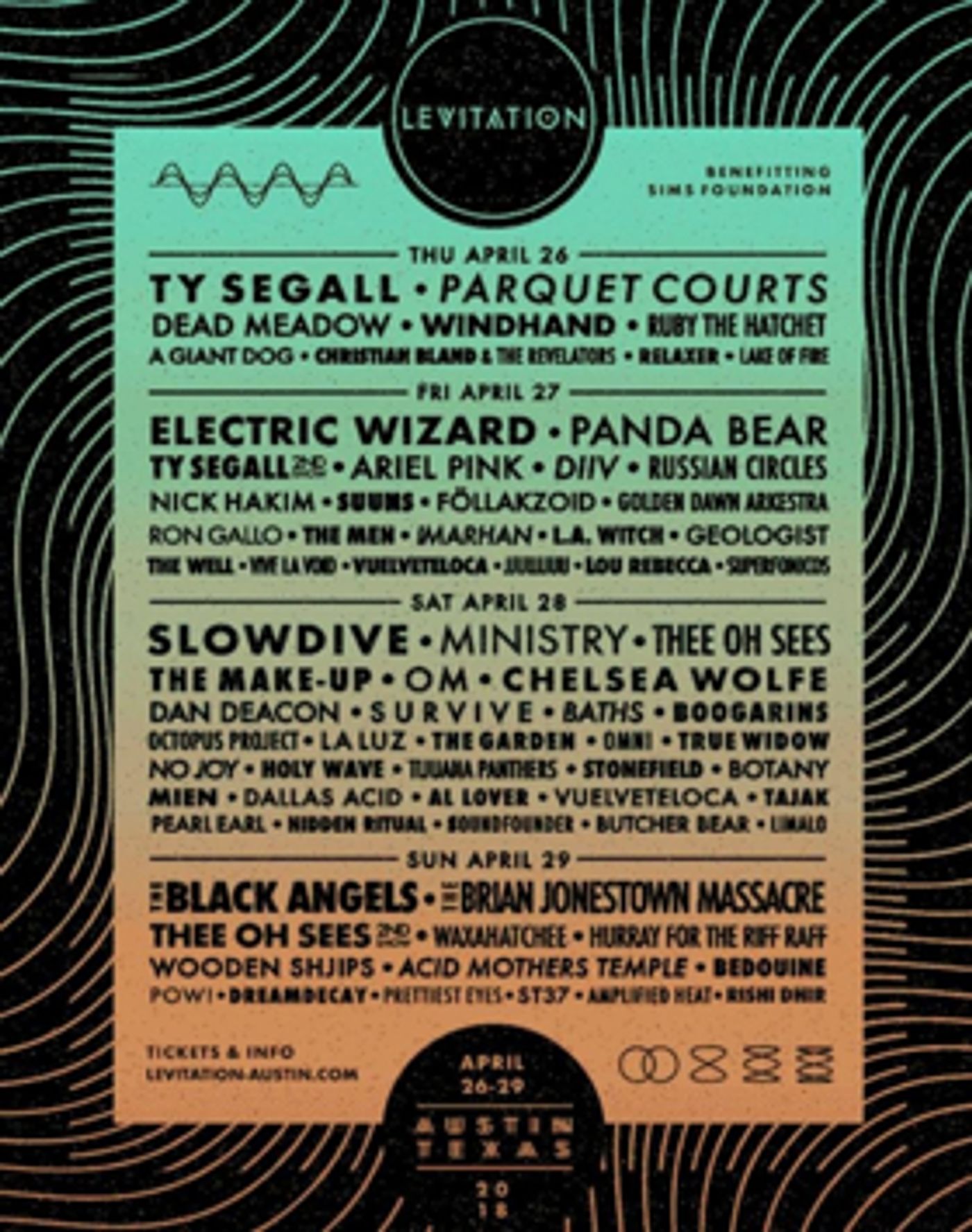 Austin's 2018 Levitation Music Festival Announces Additional Lineup Austin's 2018 Levitation Music Festival Announces Additional Lineup Image