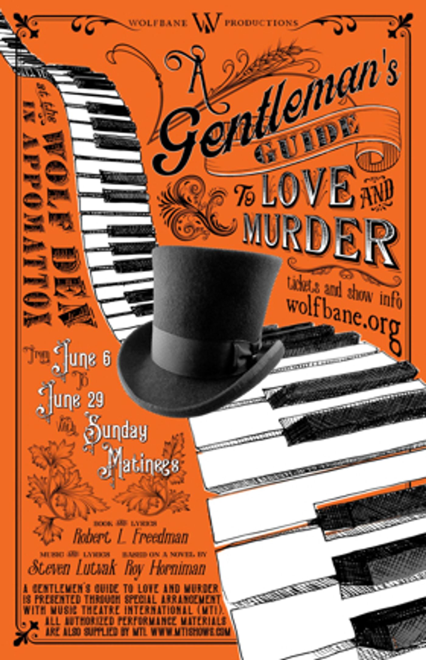 Wolfbane Productions Presents: A GENTLEMAN'S GUIDE TO LOVE AND MURDER Wolfbane Productions Presents: A GENTLEMAN'S GUIDE TO LOVE AND MURDER Image