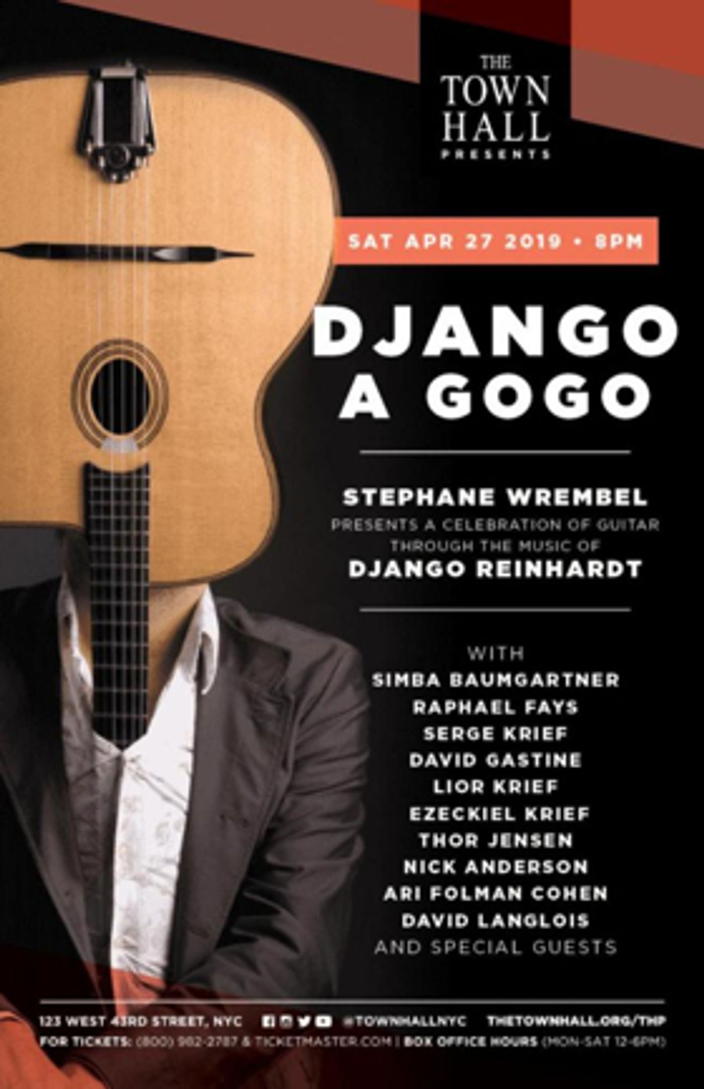 The Town Hall Presents DJANGO A GOGO 2019 The Town Hall Presents DJANGO A GOGO 2019 Image