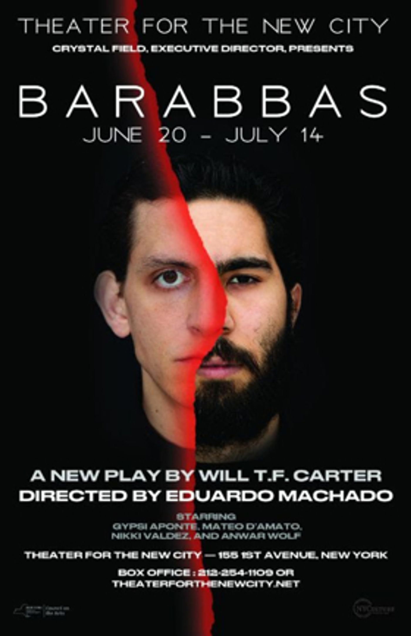Theater for the New City Presents World Premiere of BARABBAS  Image