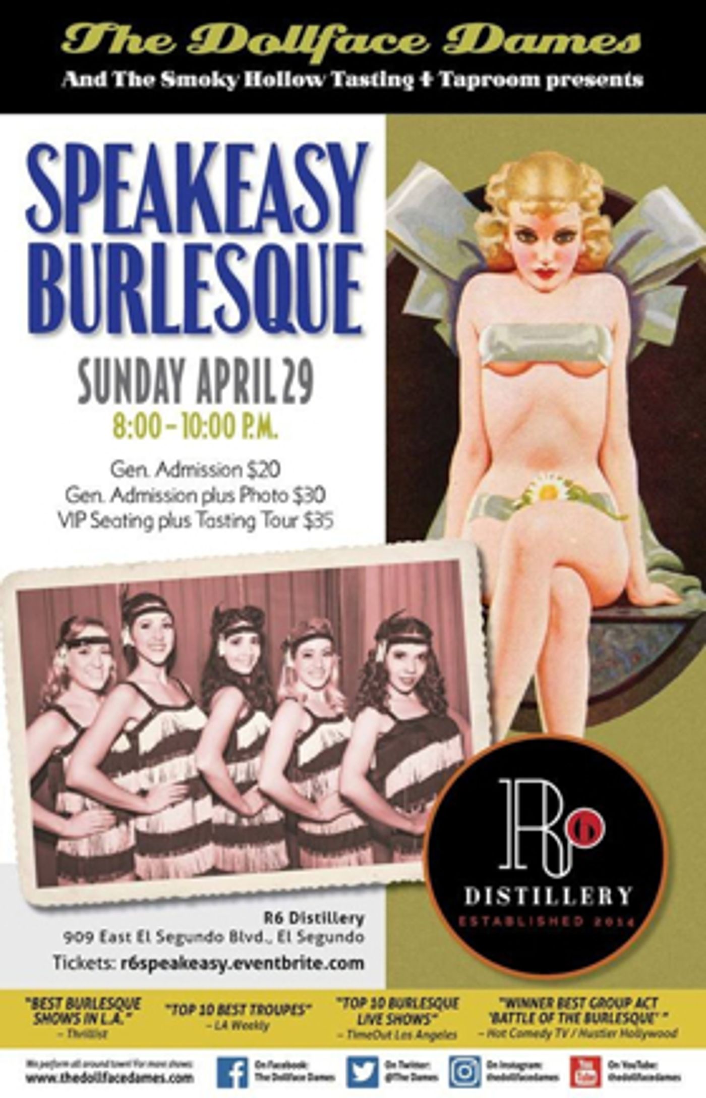 Review: The Dollface Dames Bring the Art of Burlesque into a Real Speakeasy in El Segundo Review: The Dollface Dames Bring the Art of Burlesque into a Real Speakeasy in El Segundo Image