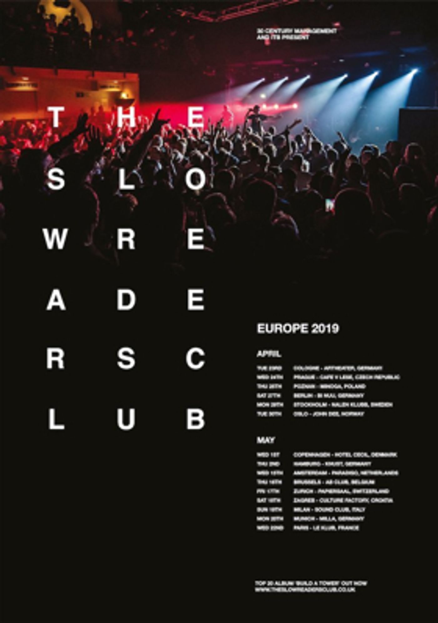 The Slow Readers Club Announce European Headline Tour The Slow Readers Club Announce European Headline Tour Image