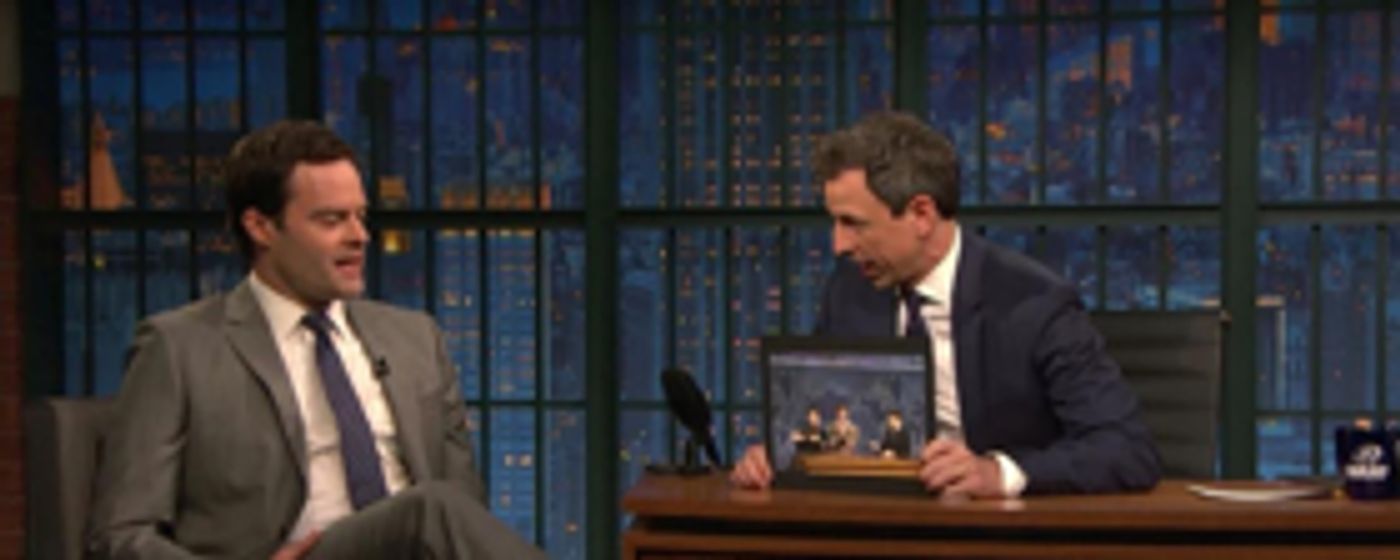 WATCH: Bill Hader Shares With Seth Meyers What Made Him Break On Last Week's Episode On SNL WATCH: Bill Hader Shares With Seth Meyers What Made Him Break On Last Week's Episode On SNL Image