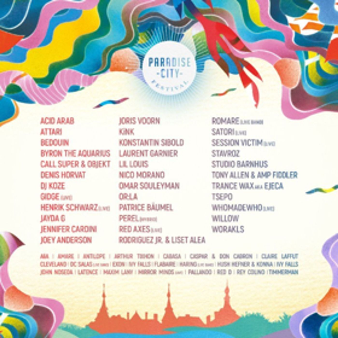 The 2018 Paradise City Festival Announces Full Lineup Feat. Tony Allen & Amp Fiddler, Henrik Schwarz, Joris Voorn & More The 2018 Paradise City Festival Announces Full Lineup Feat. Tony Allen & Amp Fiddler, Henrik Schwarz, Joris Voorn & More Image