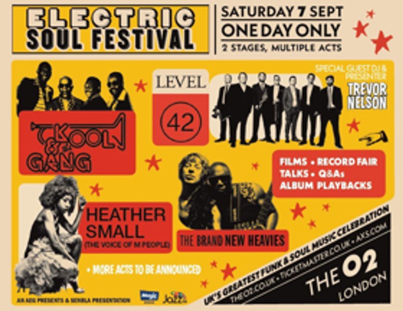 ELECTRIC SOUL FESTIVAL Presents Kool & The Gang, Level 42, Heather Small, The Brand New Heavies  Image