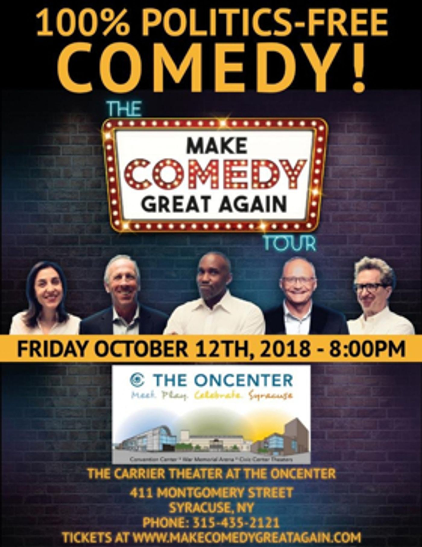 Make Comedy Great Again Tour Comes to Syracuse  Image