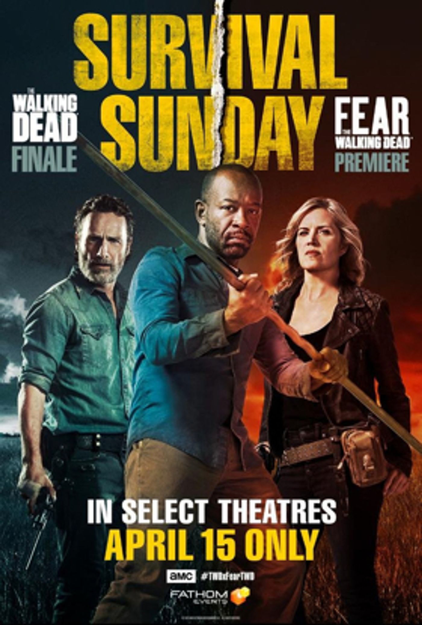 SURVIVAL SUNDAY: THE WALKING DEAD & FEAR THE WALKING DEAD Exclusive Fan Event Coming To U.S. Cinemas 4/15  Image