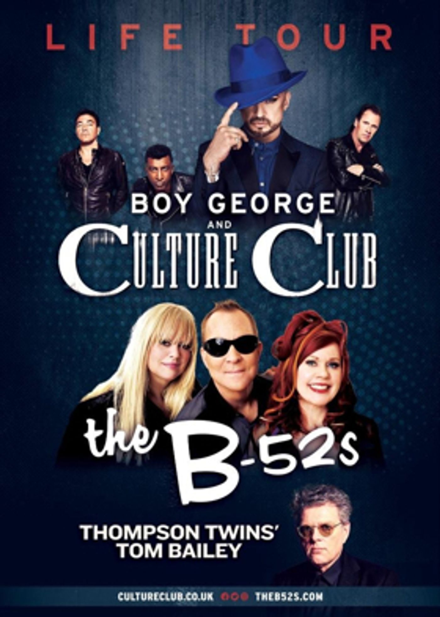 The Life Tour: Starring Boy George & Culture Club and The B-52s with Thompson Twins' Tom Bailey Kicks Off This Summer  Image
