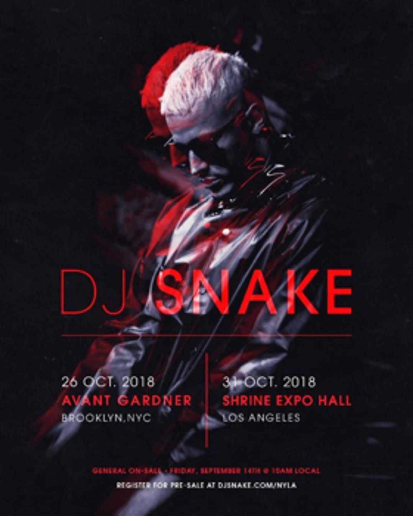 DJ SNAKE Announces Rare U.S. Shows In NYC & LA This Halloween Season DJ SNAKE Announces Rare U.S. Shows In NYC & LA This Halloween Season Image
