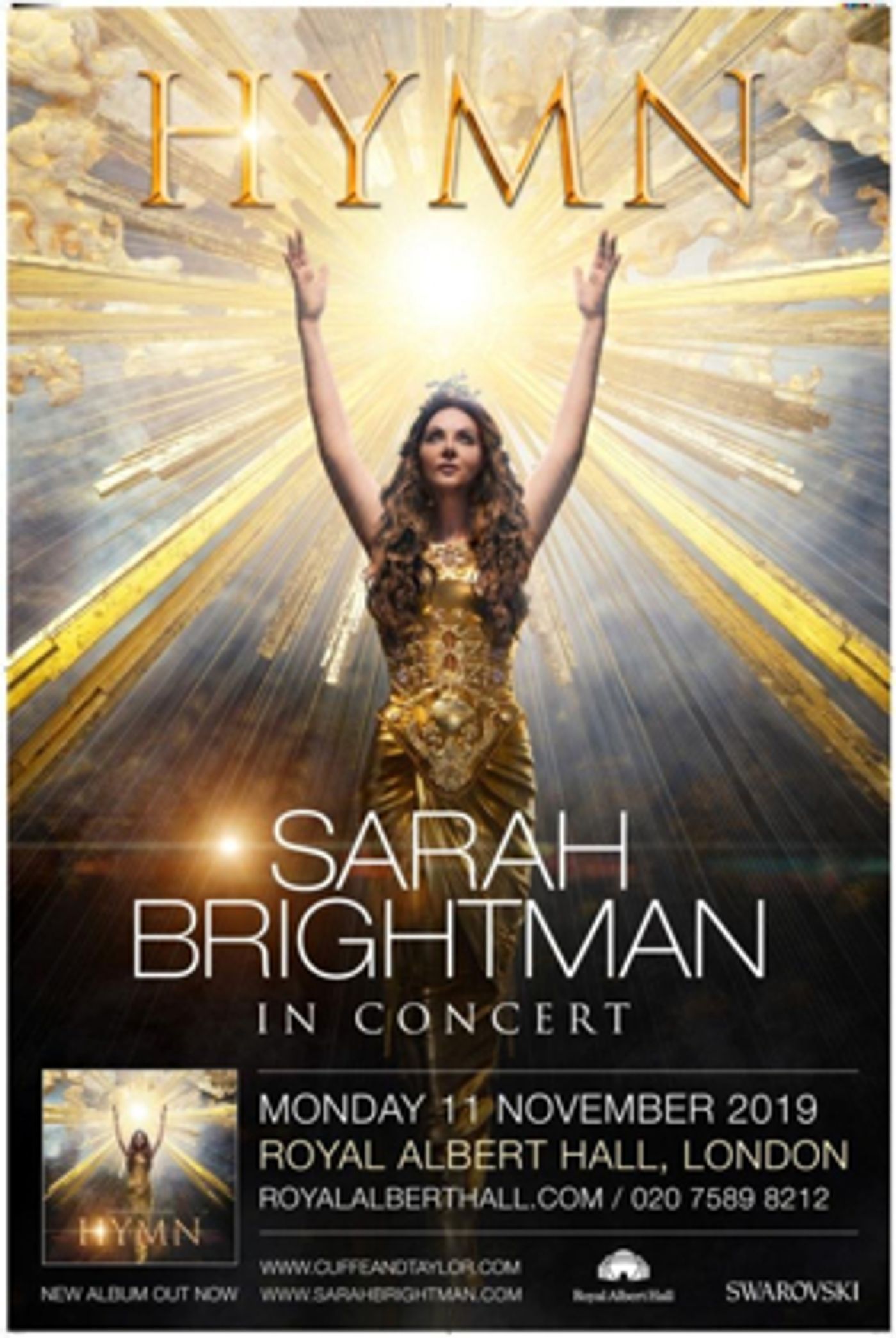 Hymn: Sarah Brightman In Concert Comes to Royal Albert Hall  Image