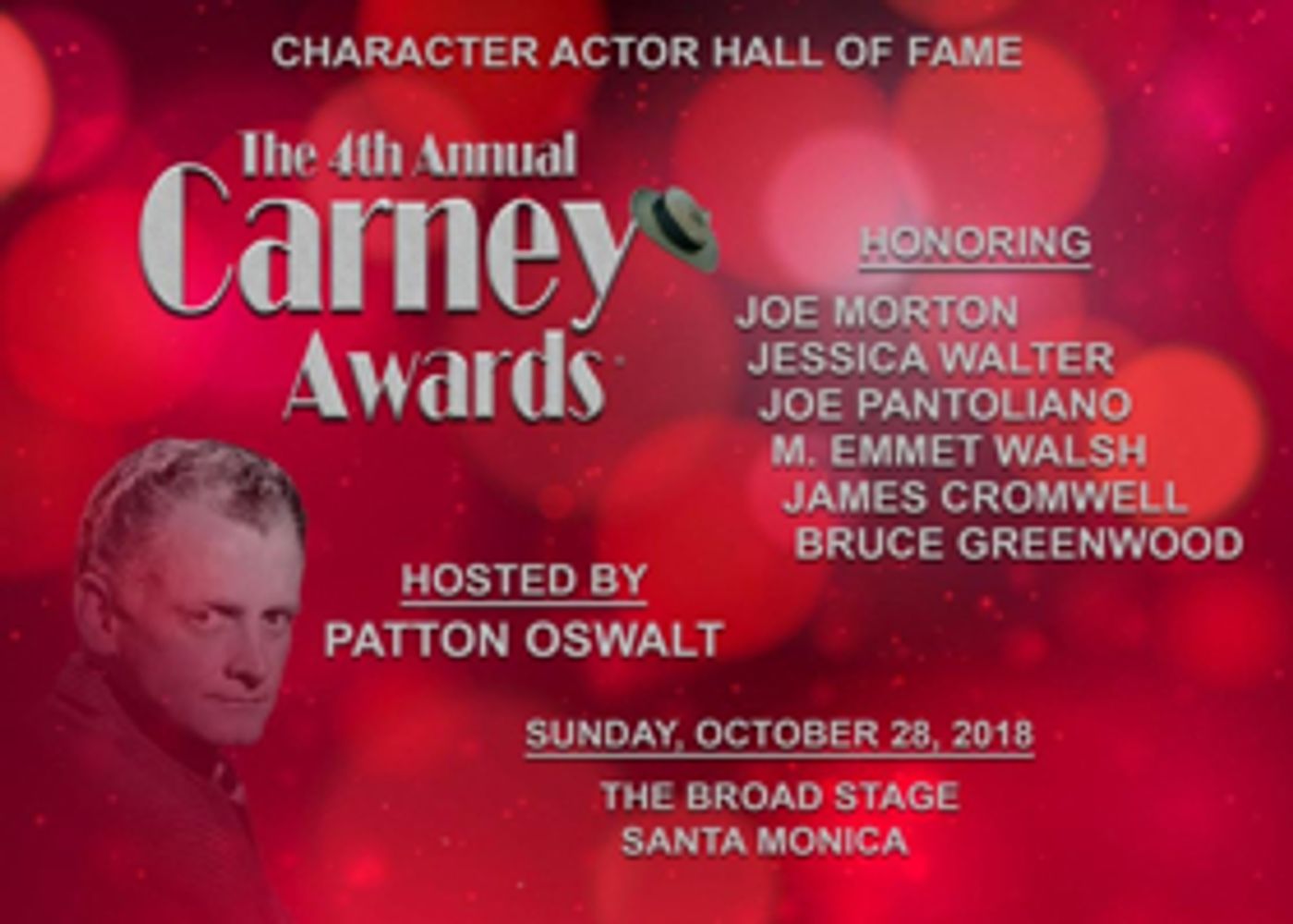 Joe Morton, Jessica Walter to be Honored at the 2018 Carney Awards  Image