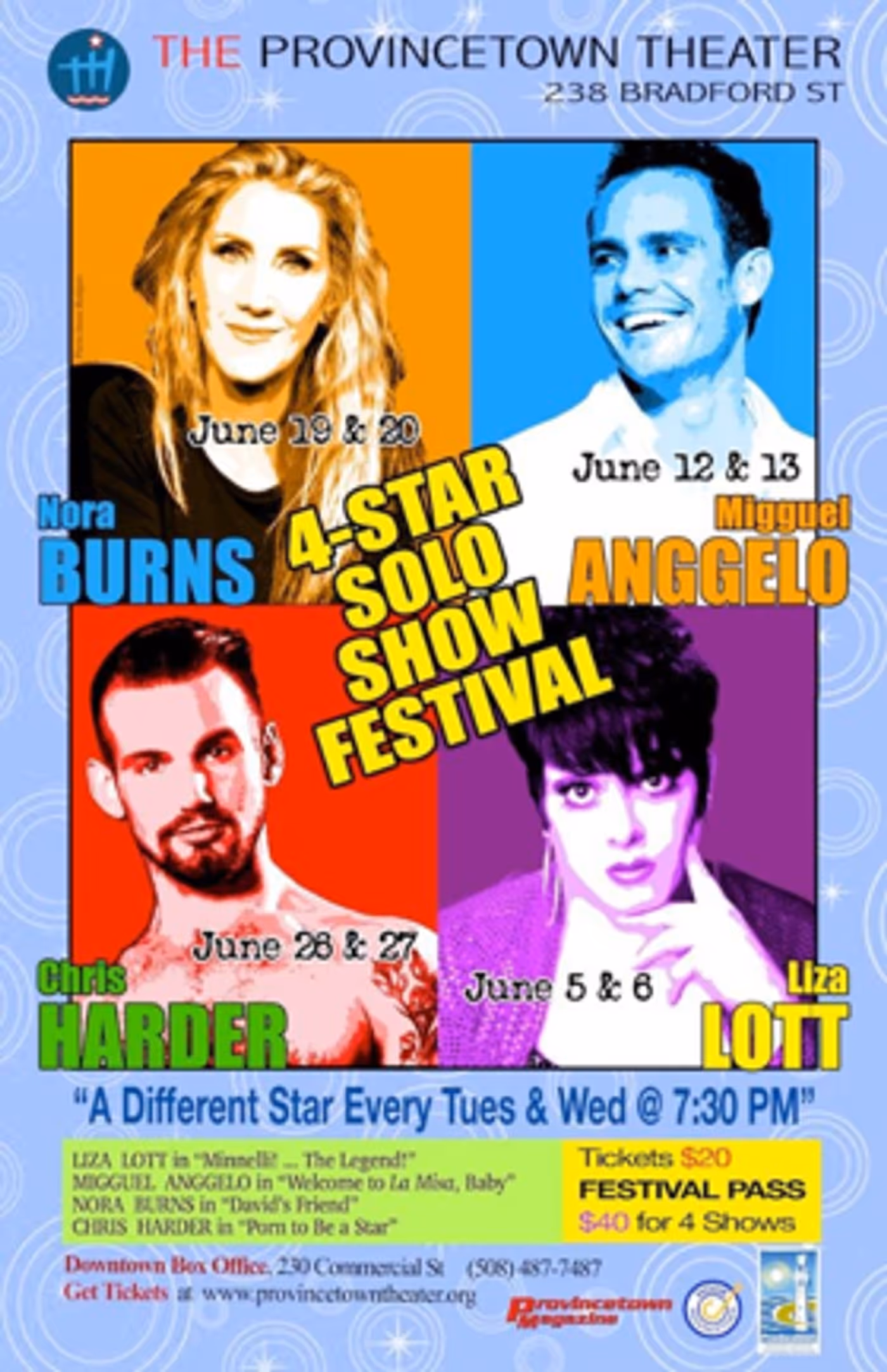 For Month of June, the Provincetown Theater Debuts 4-Star Solo Show Festival  Image