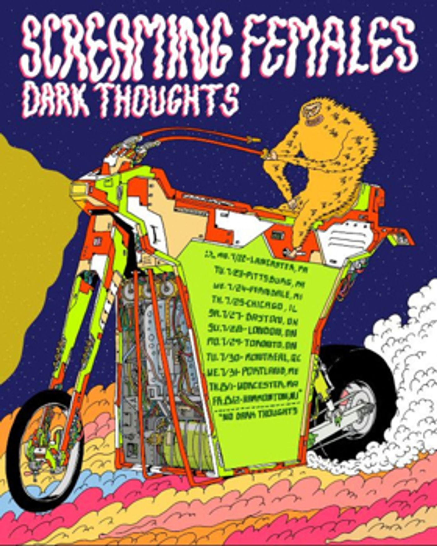 Screaming Females Announces Summer Tour Dates with Dark Thoughts  Image