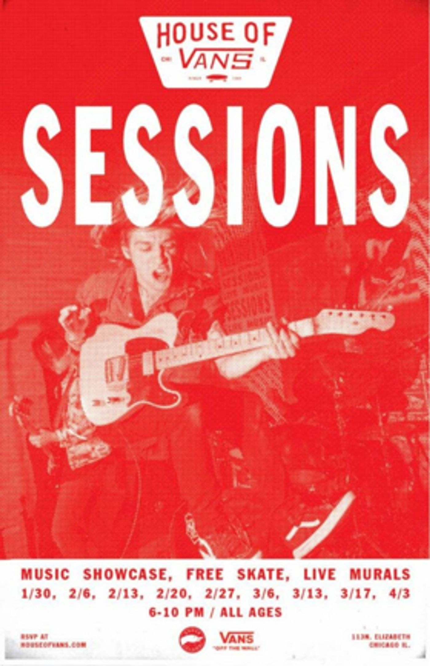 House of Vans Announces Return of SESSIONS Music Showcase, Free Skate and Live Art Series in Chicago  Image