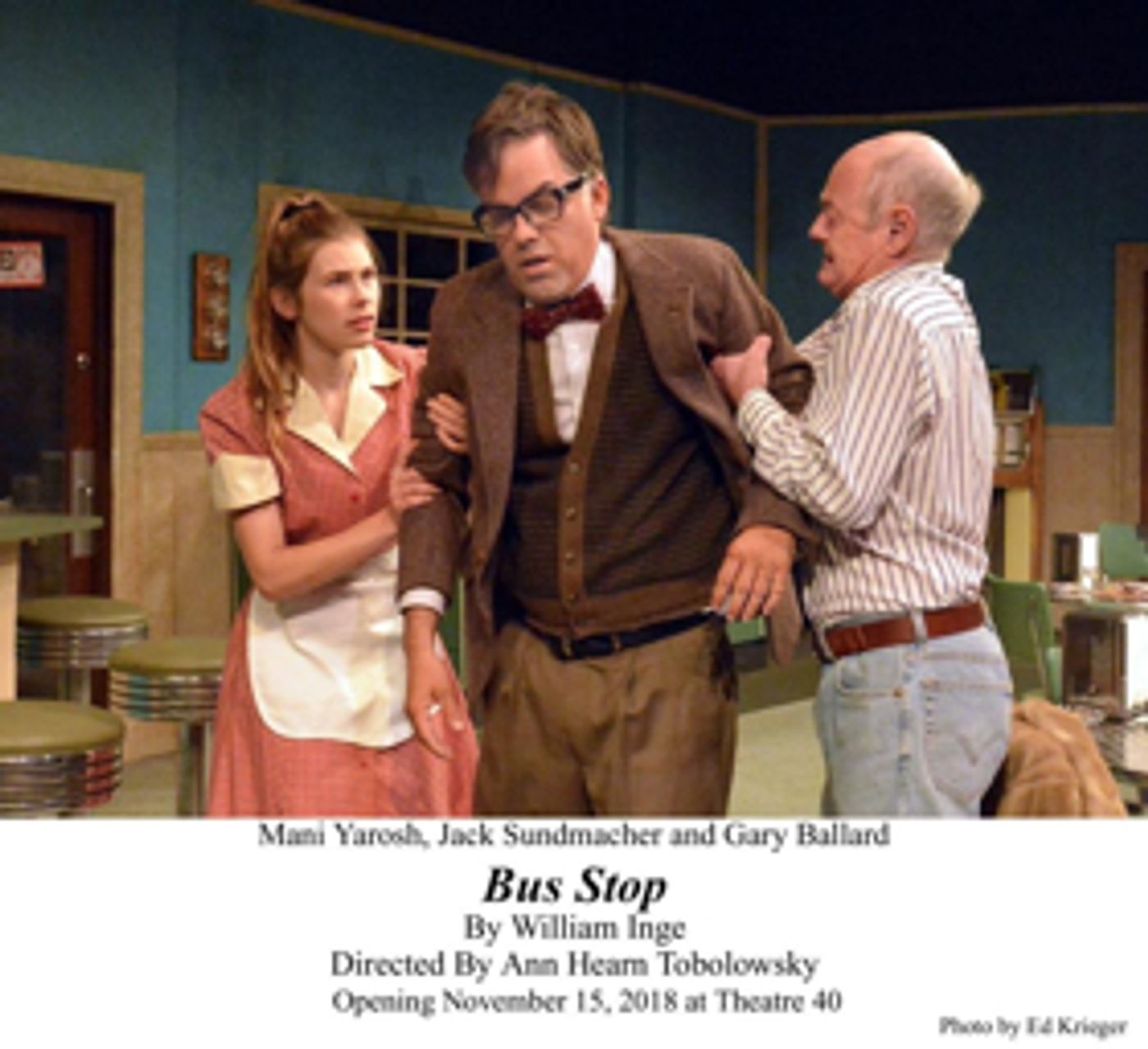 Review: A Remote Kansas BUS STOP Takes Center Stage at Theatre 40  Image
