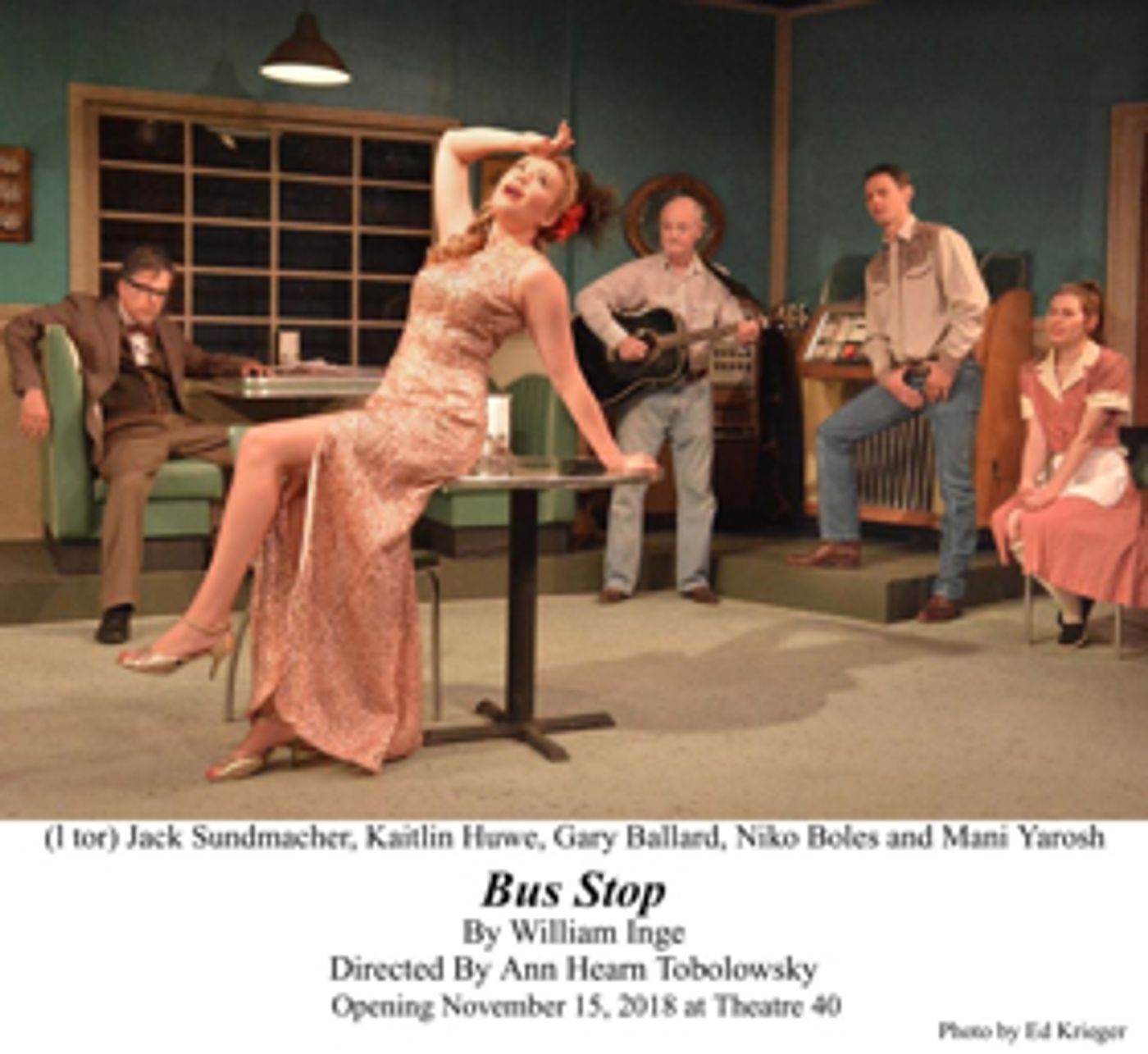 Review: A Remote Kansas BUS STOP Takes Center Stage at Theatre 40  Image
