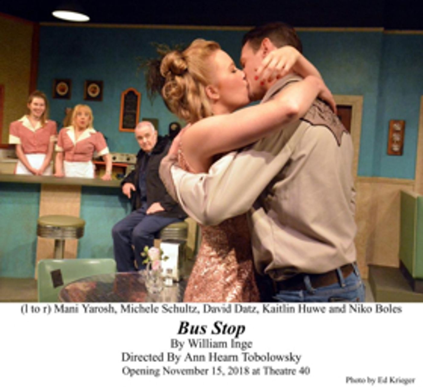 Review: A Remote Kansas BUS STOP Takes Center Stage at Theatre 40  Image