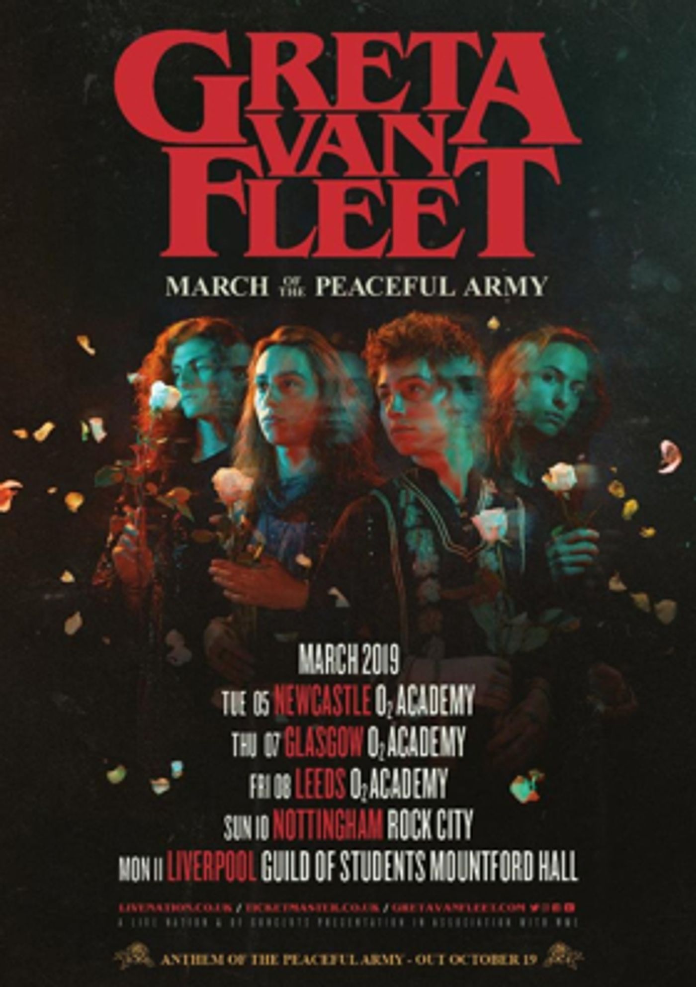 Greta Van Fleet Announces the 'March of the Peaceful Army' World Tour  Image