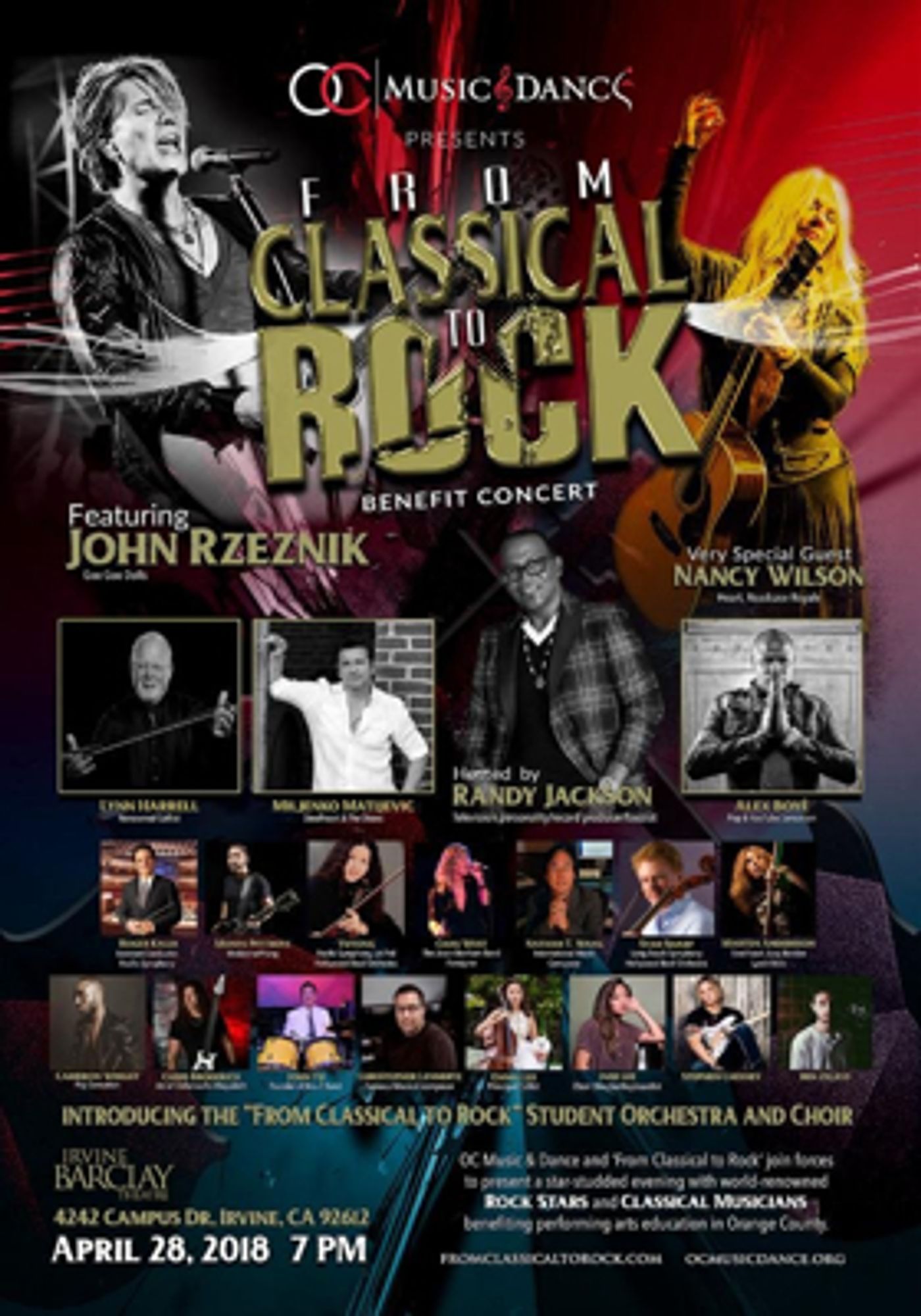 From Classical To Rock Benefit Concert to Feature Members from Goo Goo Dolls, Heart, Steelheart, & More, Hosted by Randy Jackson  Image