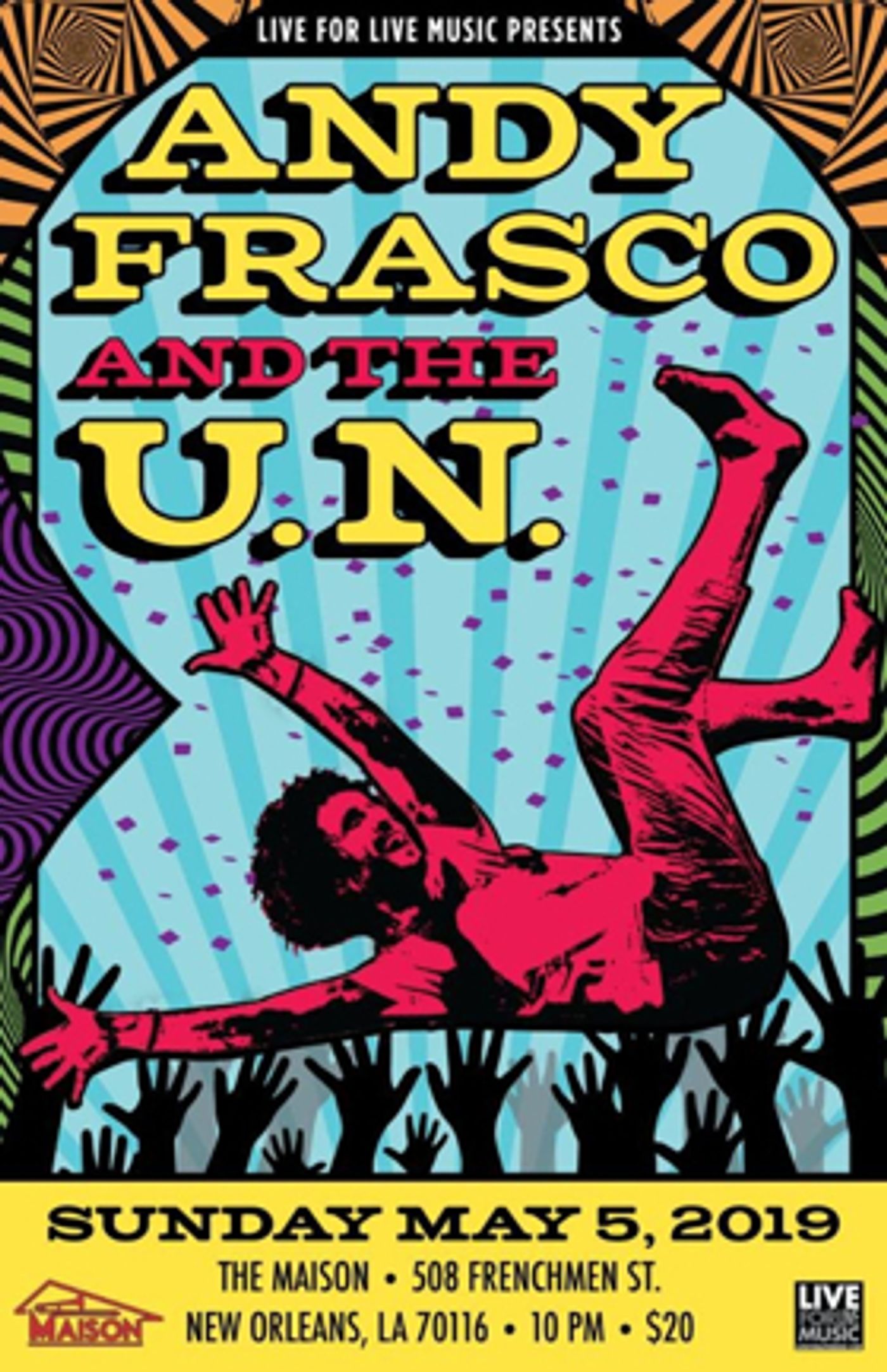 Andy Frasco & The U.N. Announce Frenchman Street Late Night Show During Jazz Fest Andy Frasco & The U.N. Announce Frenchman Street Late Night Show During Jazz Fest Image