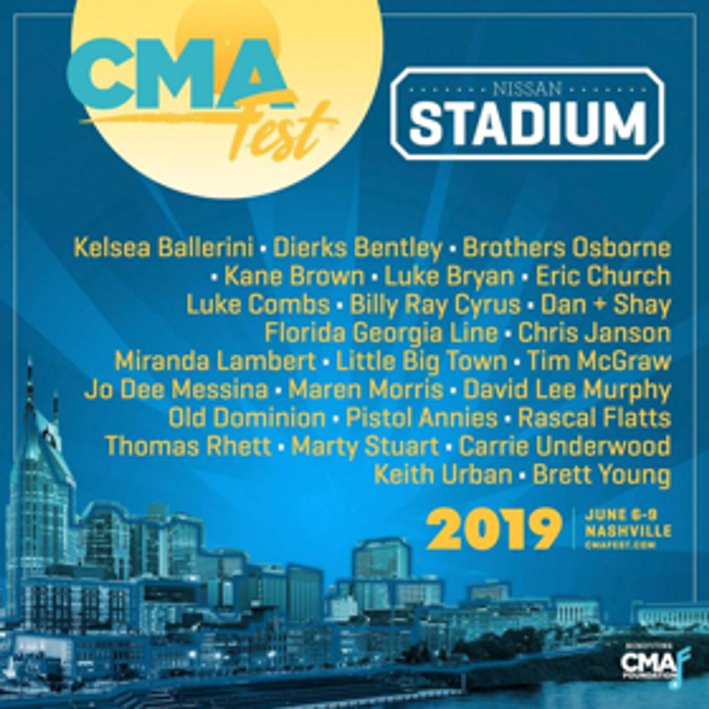 CMA Fest Announces Eric Church As Performer At Nissan Stadium CMA Fest Announces Eric Church As Performer At Nissan Stadium Image