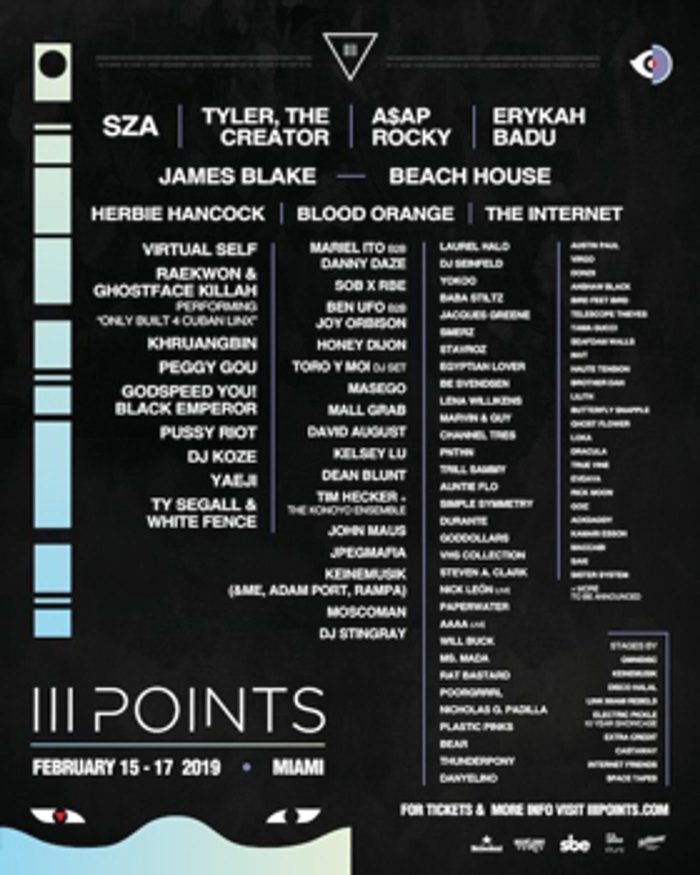 III Points Returns For 2019 with SZA, Herbie Hancock, Tyler, the Creator, James Blake and More III Points Returns For 2019 with SZA, Herbie Hancock, Tyler, the Creator, James Blake and More Image