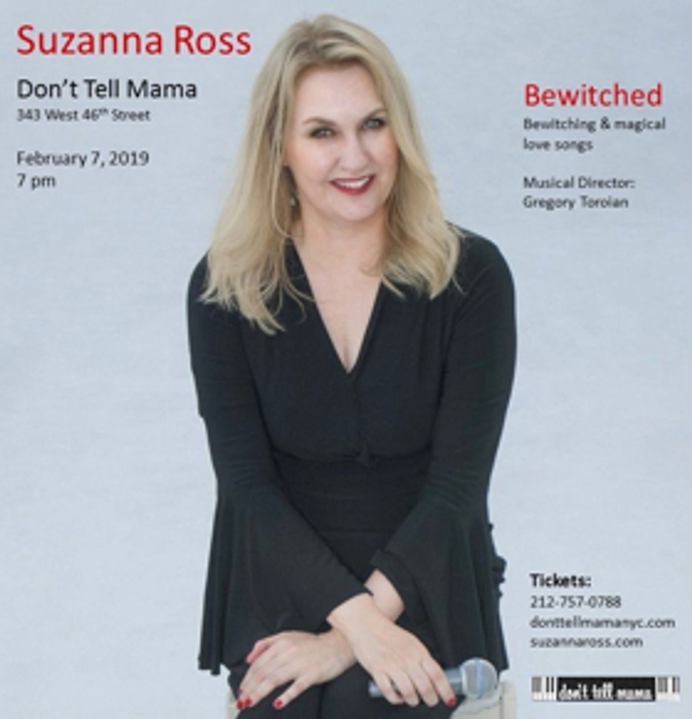 Suzanna Ross Brings Bewitching Love Songs to Don't Tell Mama  Image