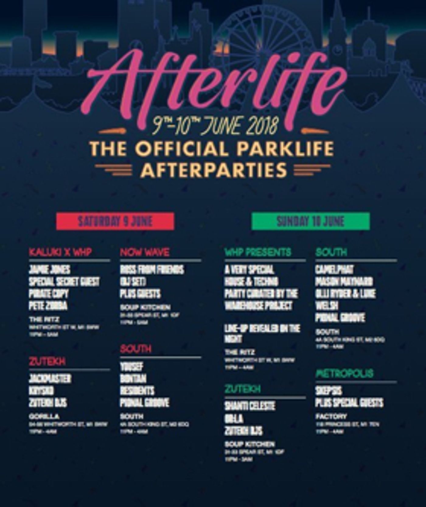 Parklife Festival 2018 Announce Afterlife Line-Ups  Image