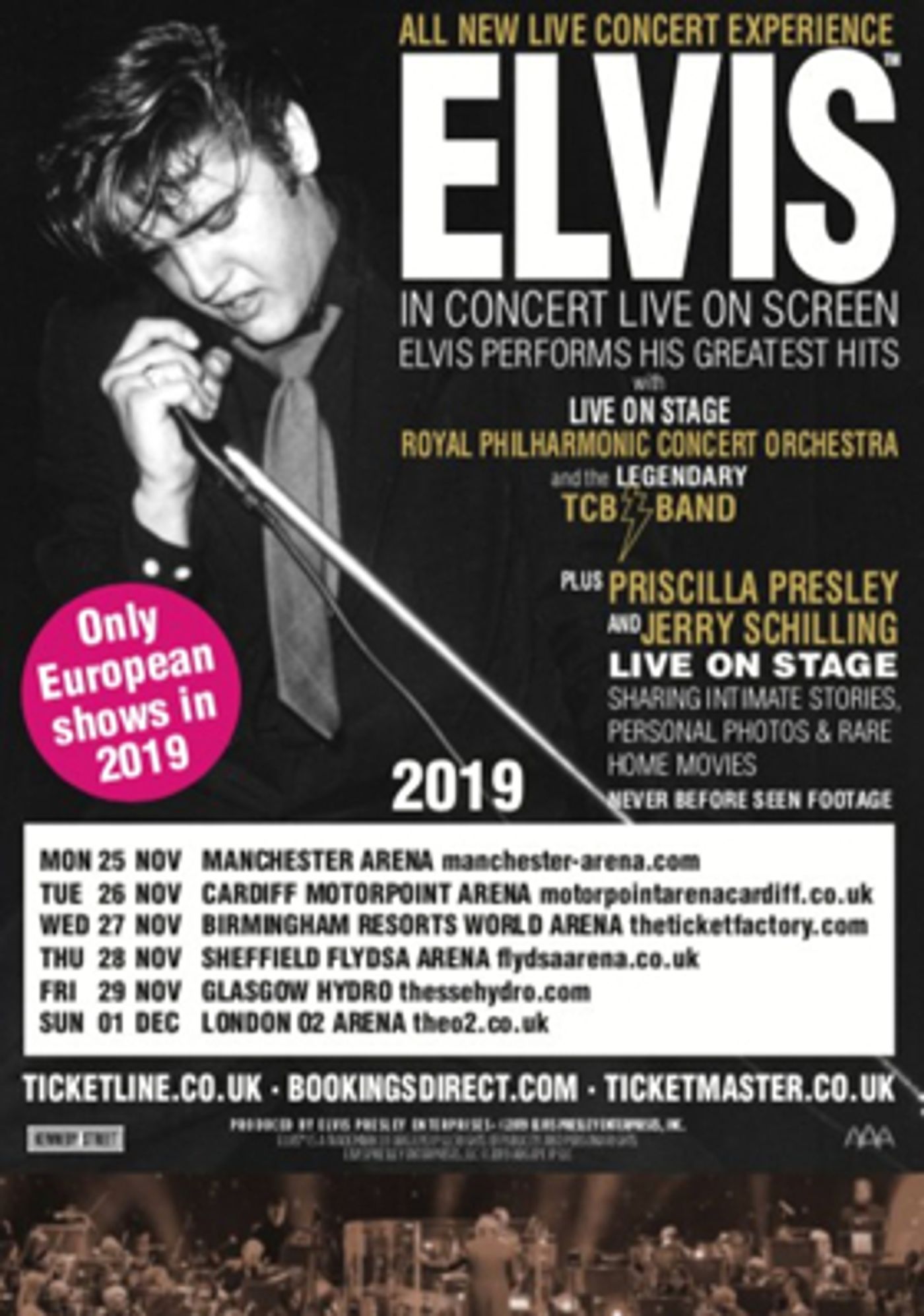 ELVIS IN CONCERT Arena Tour Announced  Image