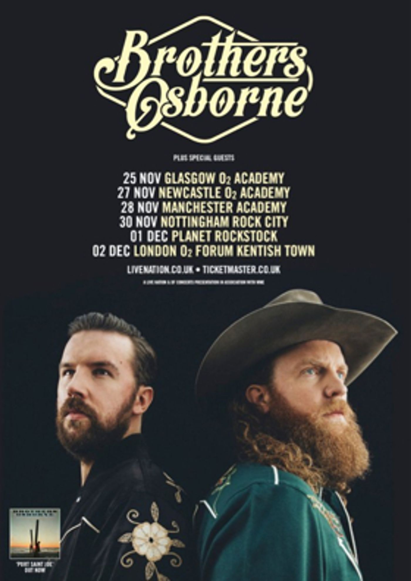 Brothers Osborne Announce November/December UK Headline Tour  Image