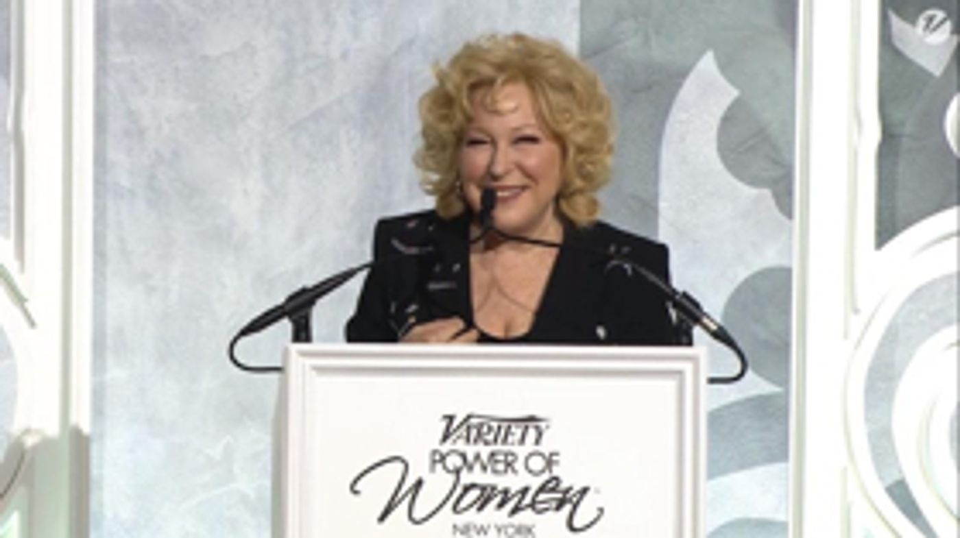 VIDEO: Bette Midler Speaks (And Sings!) At Variety 'Power Of Women' Event VIDEO: Bette Midler Speaks (And Sings!) At Variety 'Power Of Women' Event Image