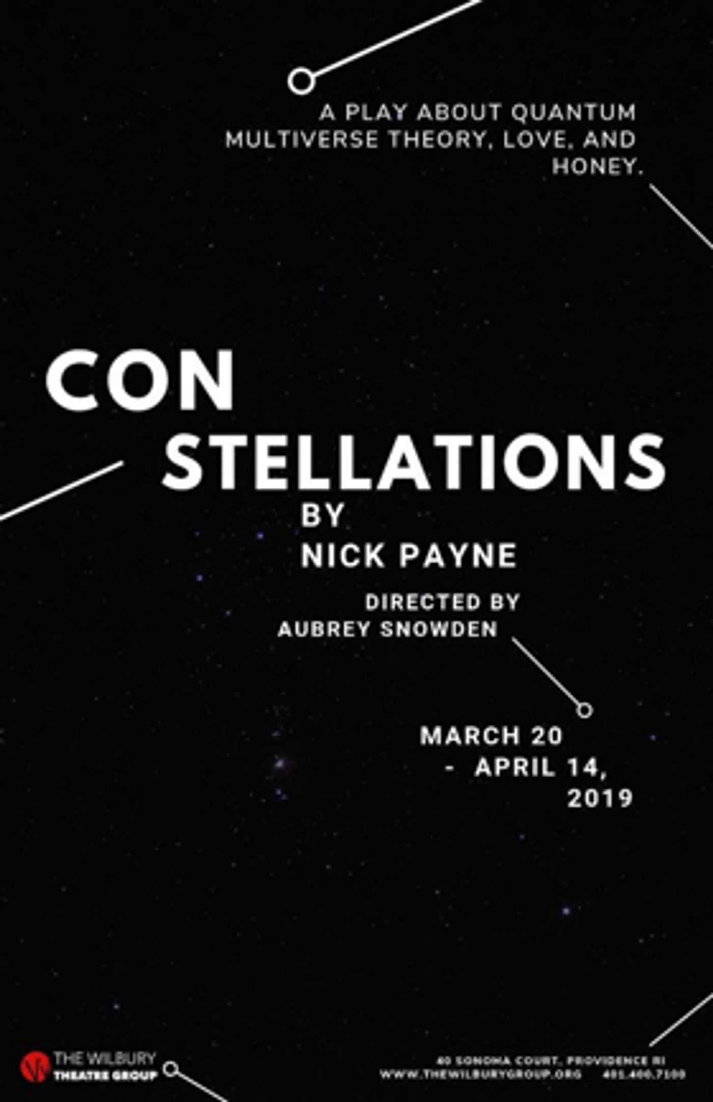Wilbury Group Continues 2018/19 Main Series Season With CONSTELLATIONS Wilbury Group Continues 2018/19 Main Series Season With CONSTELLATIONS Image