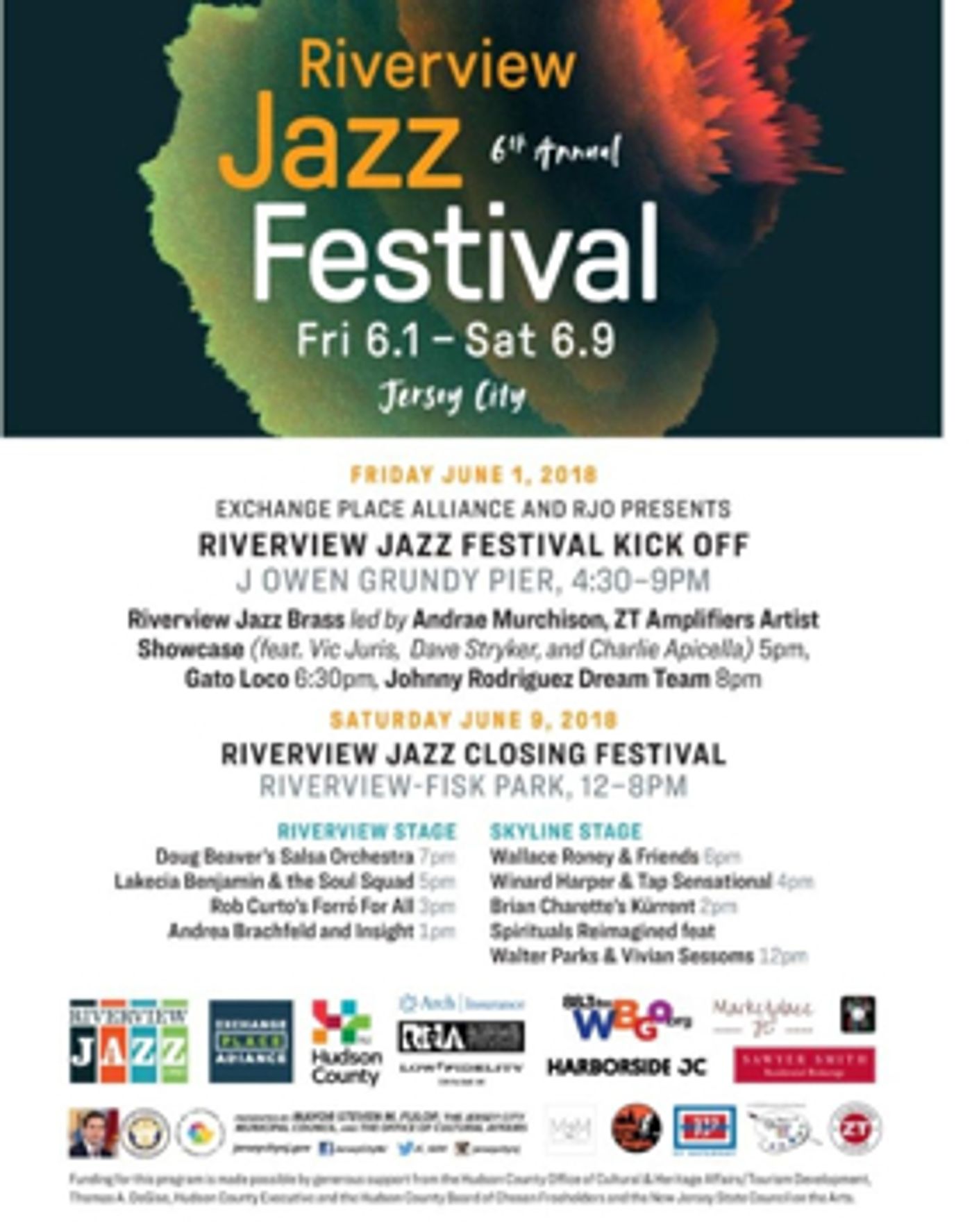 The Sixth Annual Riverview Jazz Festival Returns To Jersey City  Image