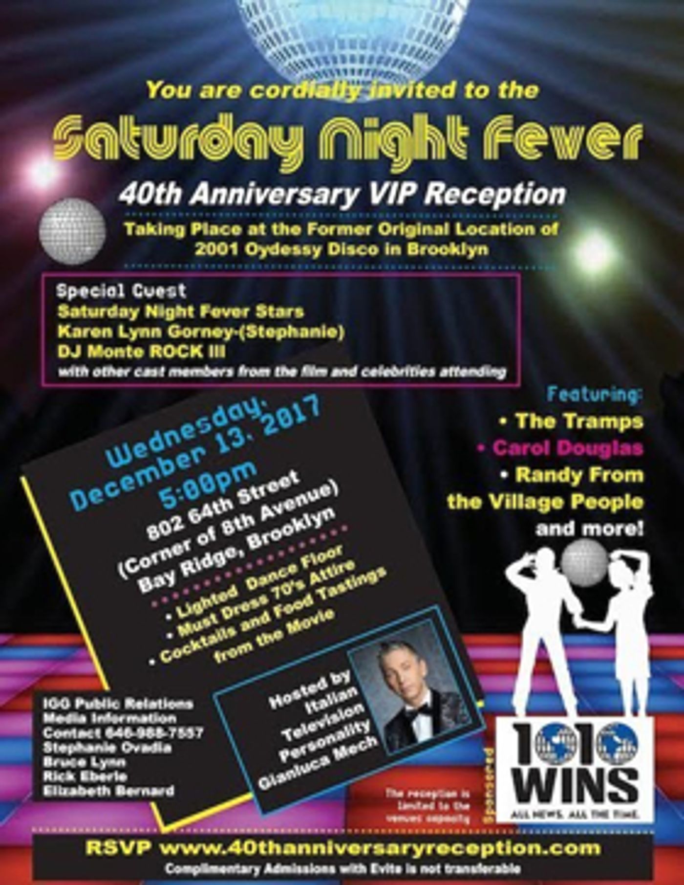 Fans to Celebrate 40th Anniversary of SATURDAY NIGHT FEVER in Brooklyn, 12/13 Fans to Celebrate 40th Anniversary of SATURDAY NIGHT FEVER in Brooklyn, 12/13 Image