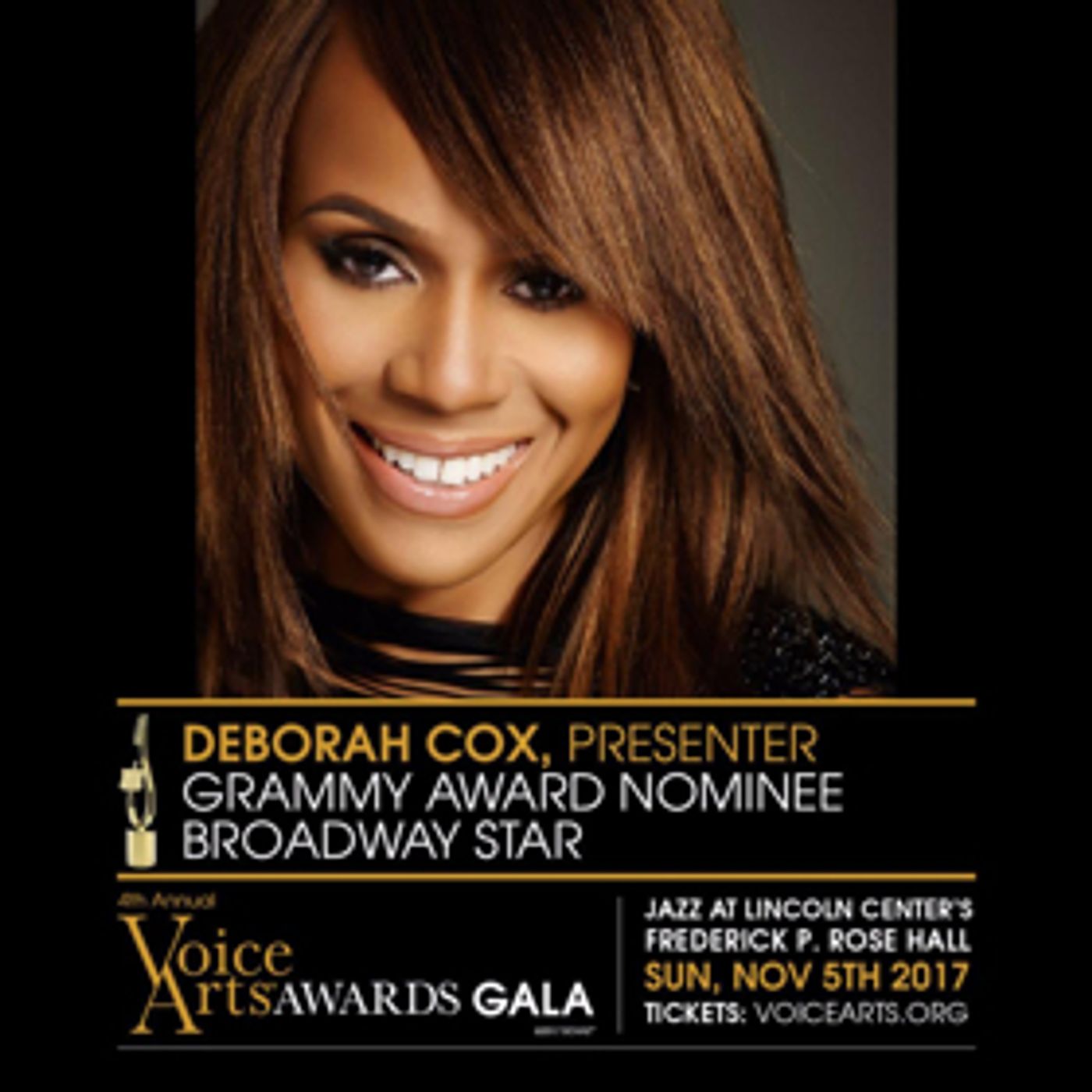 Deborah Cox, Lily Tomlin and More to Appear at 2017 VOICE ARTS AWARDS, Airing on Ovation TV  Image