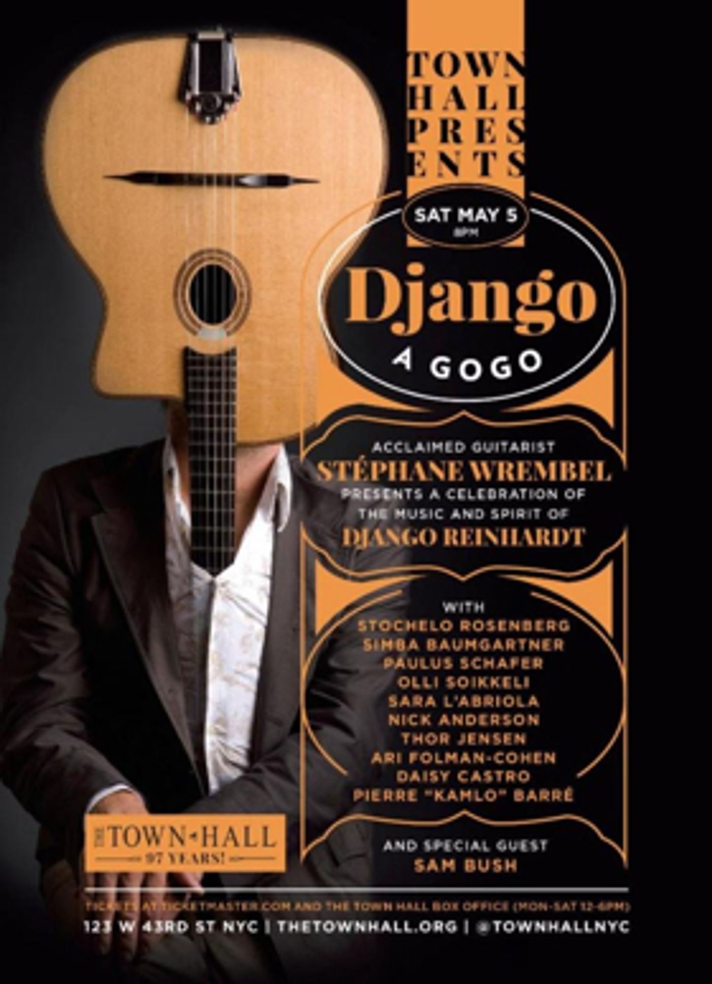 The Town Hall Presents DJANGO A GOGO on Saturday, May 5, 2018 The Town Hall Presents DJANGO A GOGO on Saturday, May 5, 2018 Image