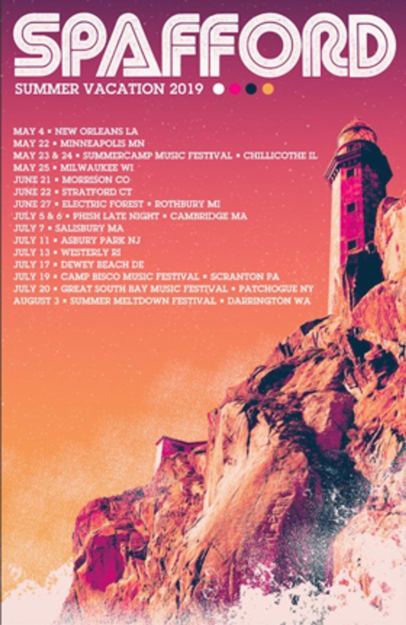 Spafford Announces Summer Vacation 2019 Tour  Image