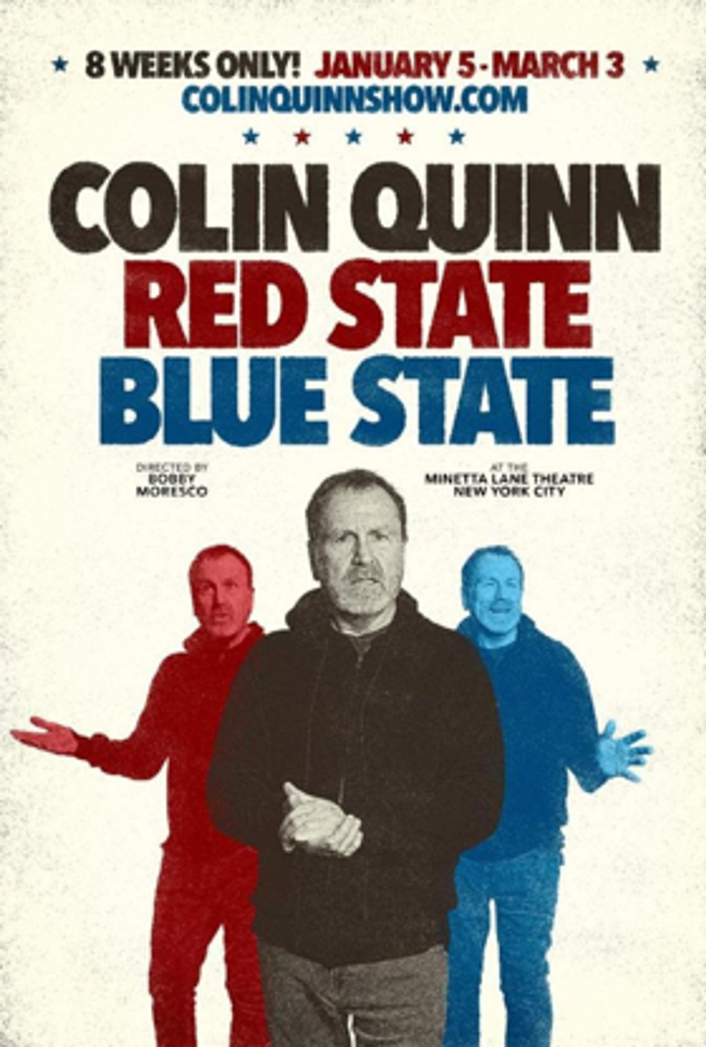 COLIN QUINN: RED STATE BLUE STATE to Play at The Minetta Lane Theatre COLIN QUINN: RED STATE BLUE STATE to Play at The Minetta Lane Theatre Image