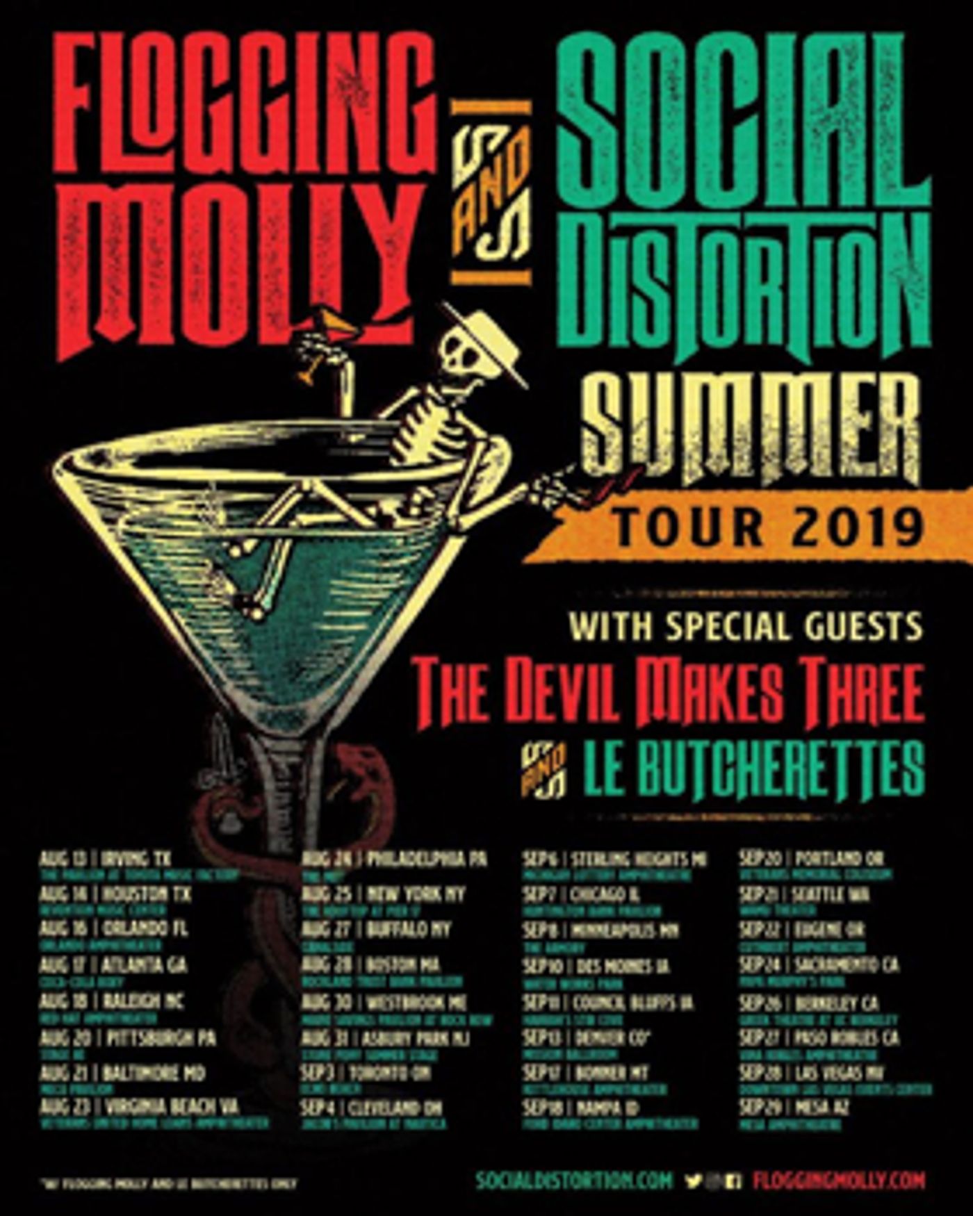 Flogging Molly and Social Distortion Announce Co-Headlining Tour  Image