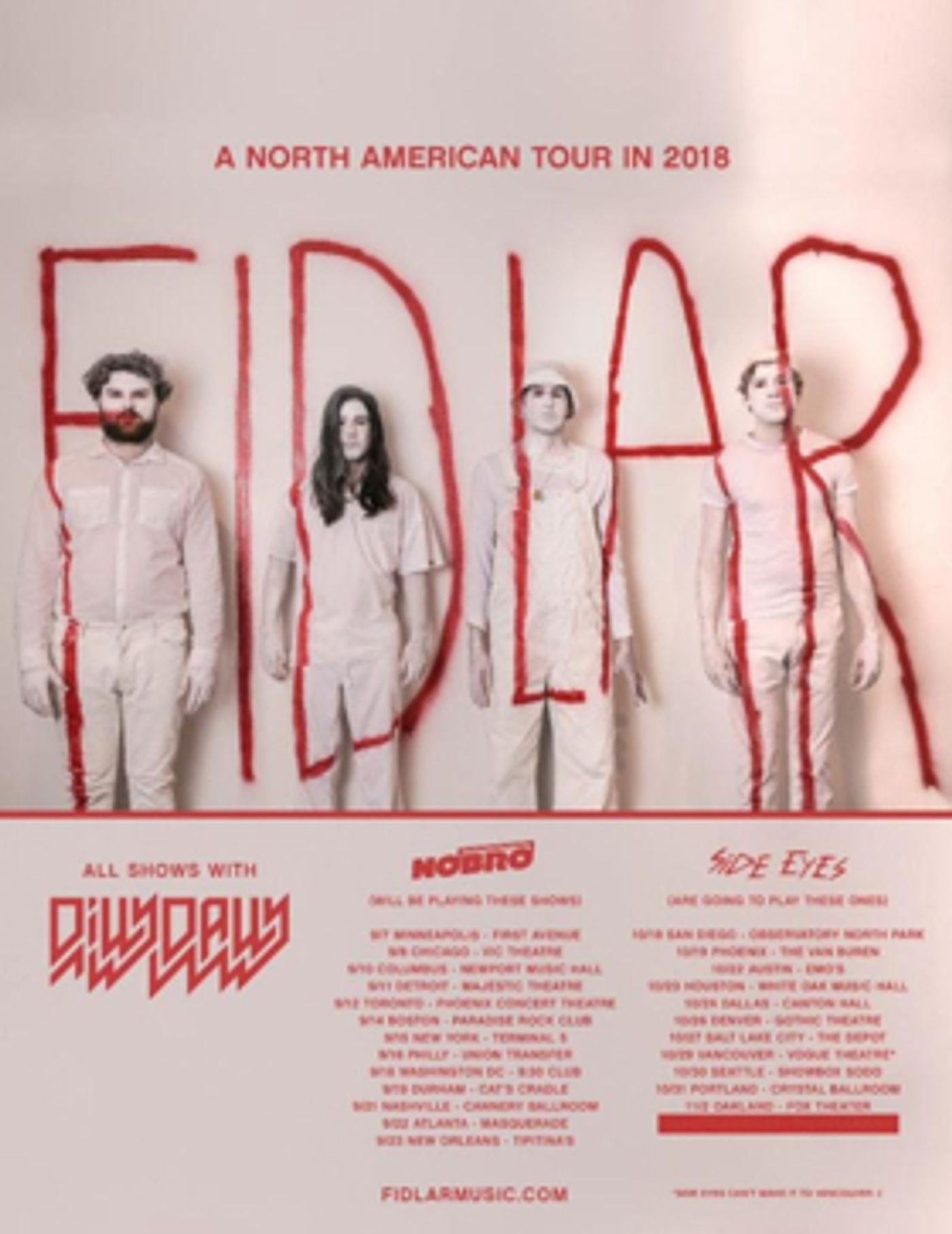 FIDLAR Releases Reimagining Of Pink Floyd's HAVE A CIGAR Tickets For North American Tour On Sale Today  Image