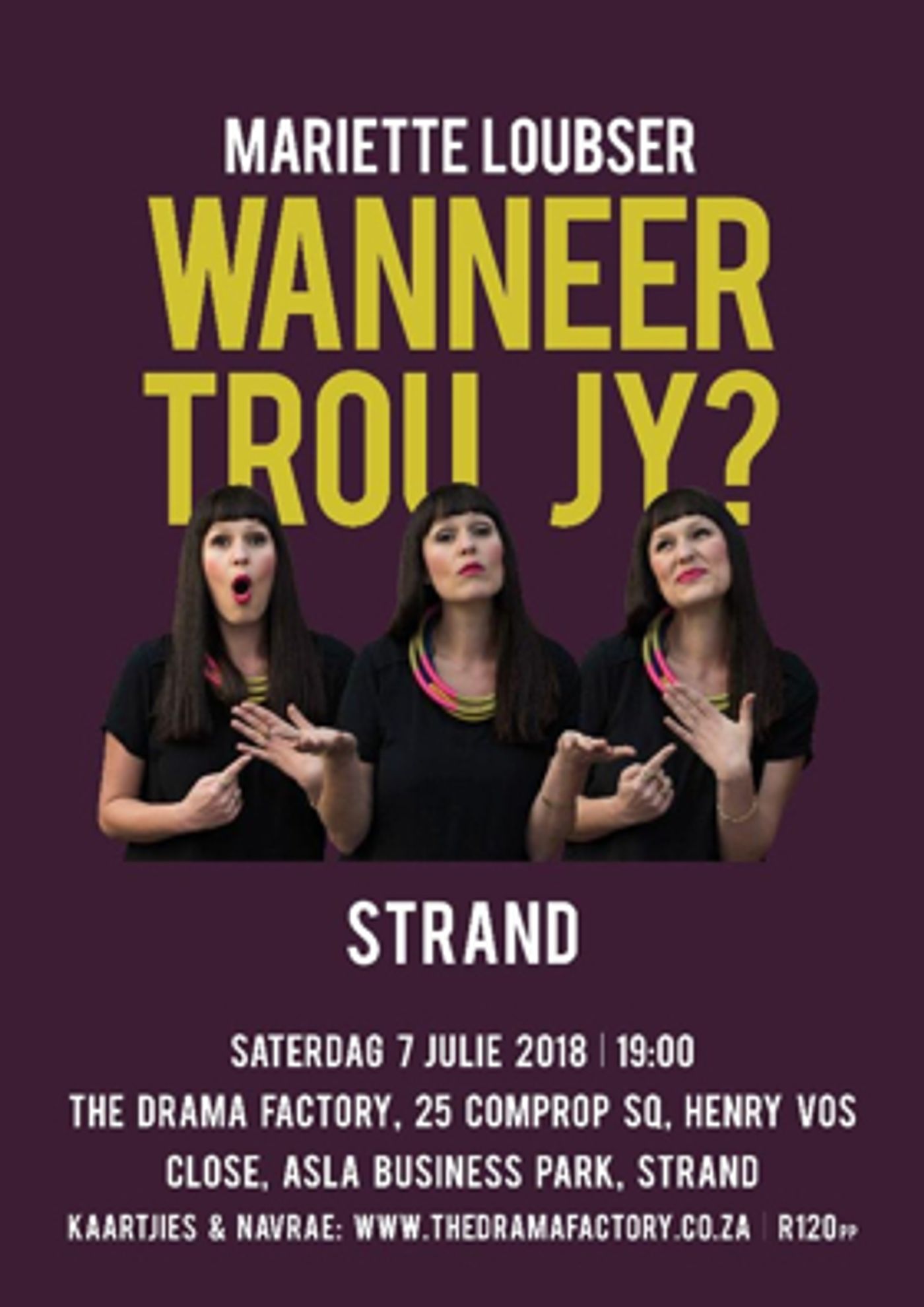 WANEER TROU JY?' Comes to The Drama Factory WANEER TROU JY?' Comes to The Drama Factory Image