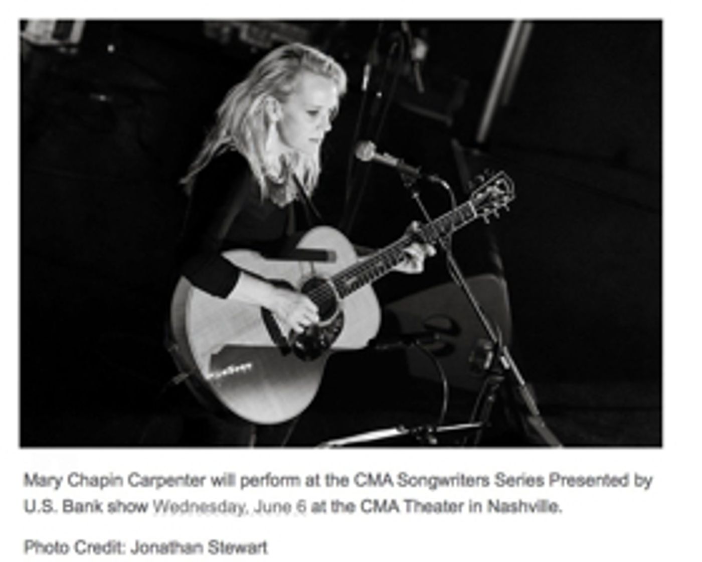 CMA Songwriters Series Set for 6/6 at the CMA Theater in Nashville with Mary Chapin Carpenter, Vince Gill, Mac McAnally and Don Schlitz  Image