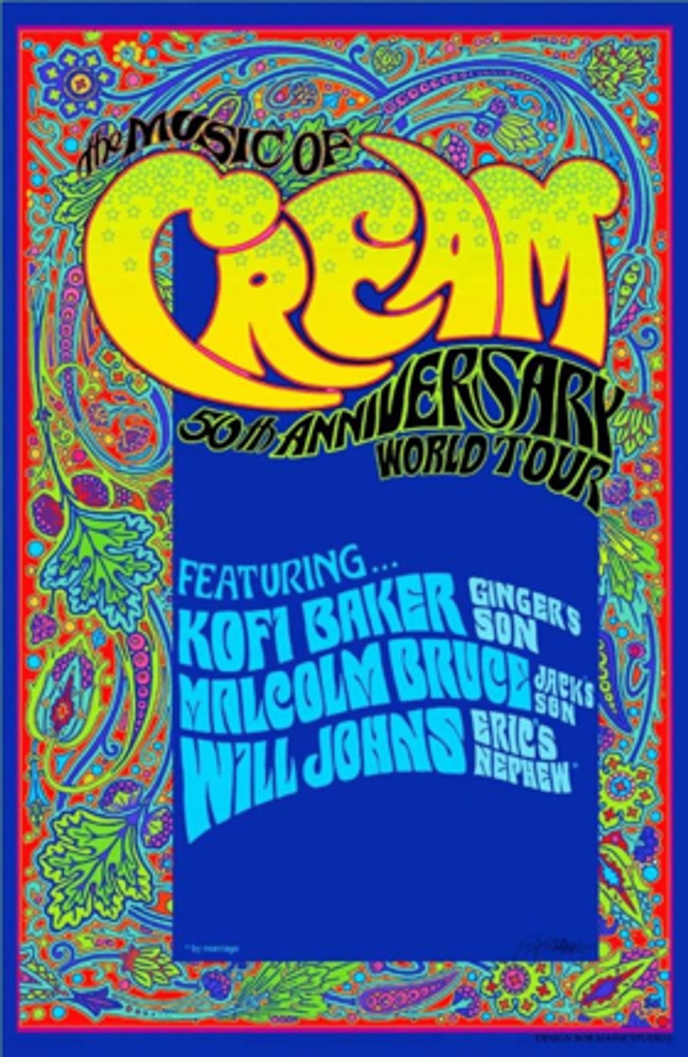 THE MUSIC OF CREAM: 50th ANNIVERSARY WORLD TOUR To Tour Across North America This Fall THE MUSIC OF CREAM: 50th ANNIVERSARY WORLD TOUR To Tour Across North America This Fall Image