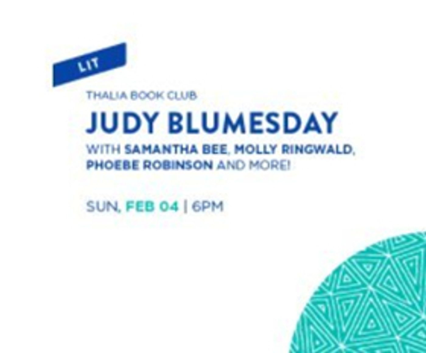 Samantha Bee & More to Honor Legendary Author Judy Blume at Symphony Space  Image