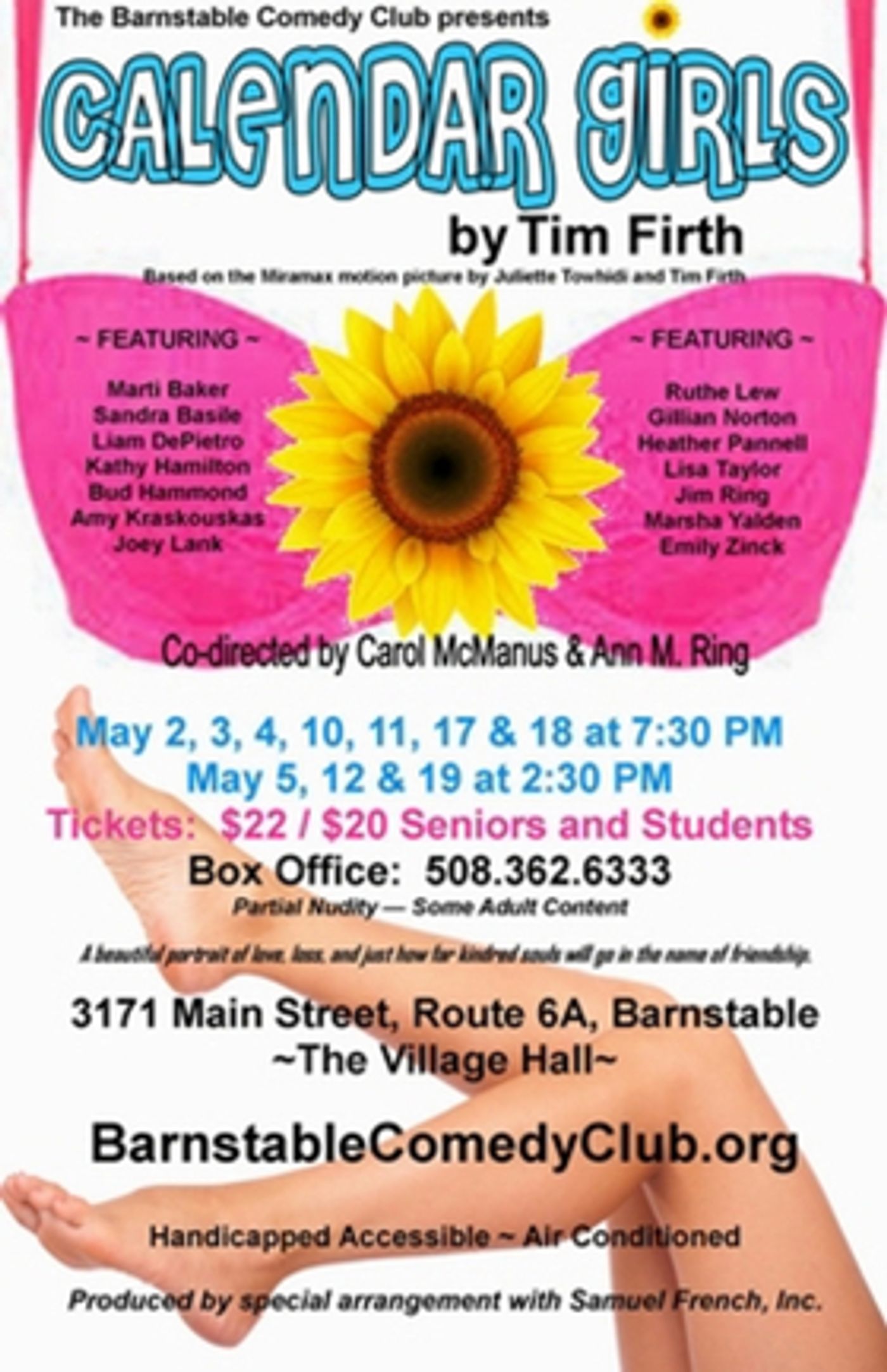 BCC Stages CALENDAR GIRLS By Tim Firth BCC Stages CALENDAR GIRLS By Tim Firth Image