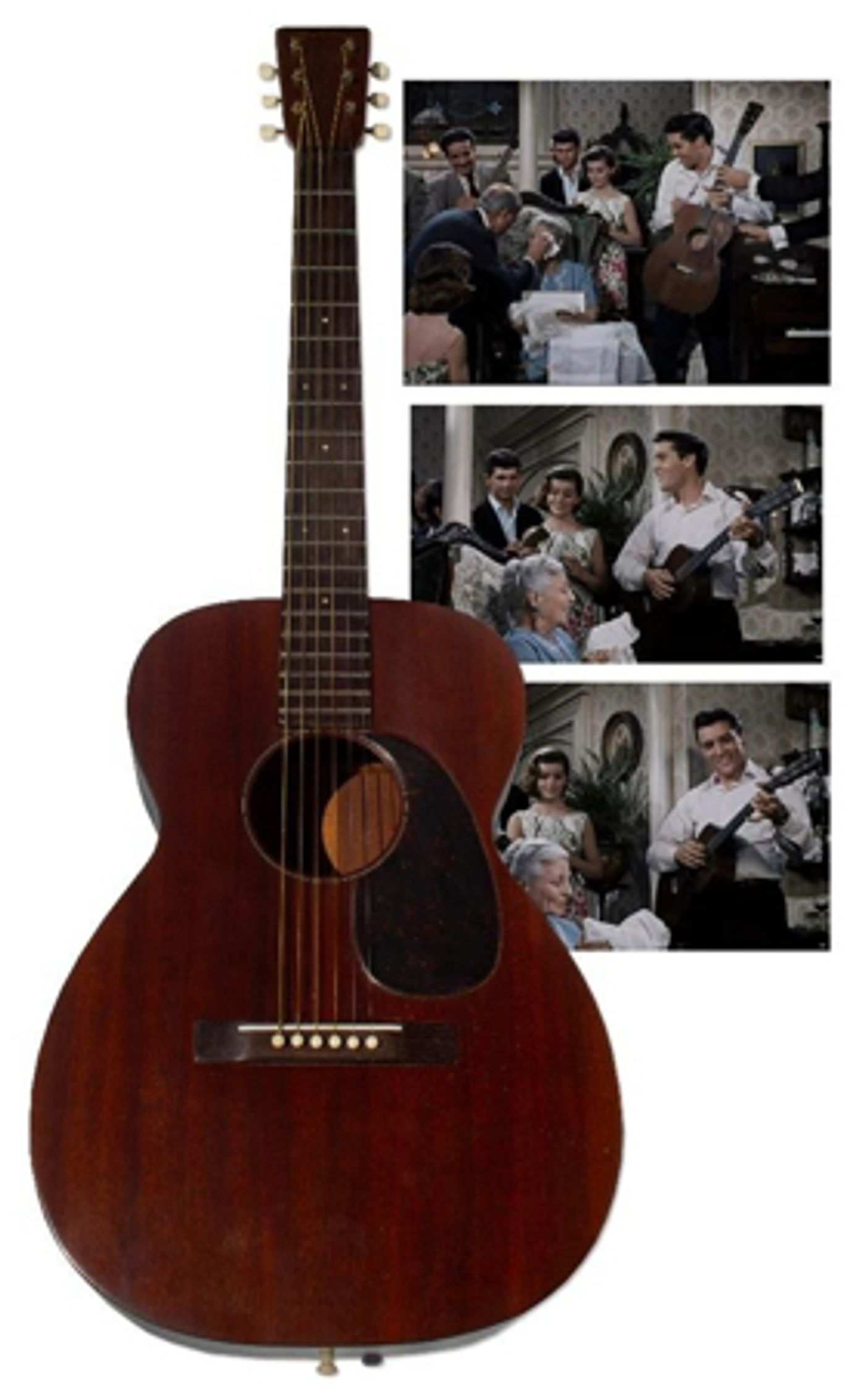 Elvis Presley's Guitar Used in the Film GIRLS! GIRLS! GIRLS! to be Auctioned Elvis Presley's Guitar Used in the Film GIRLS! GIRLS! GIRLS! to be Auctioned Image